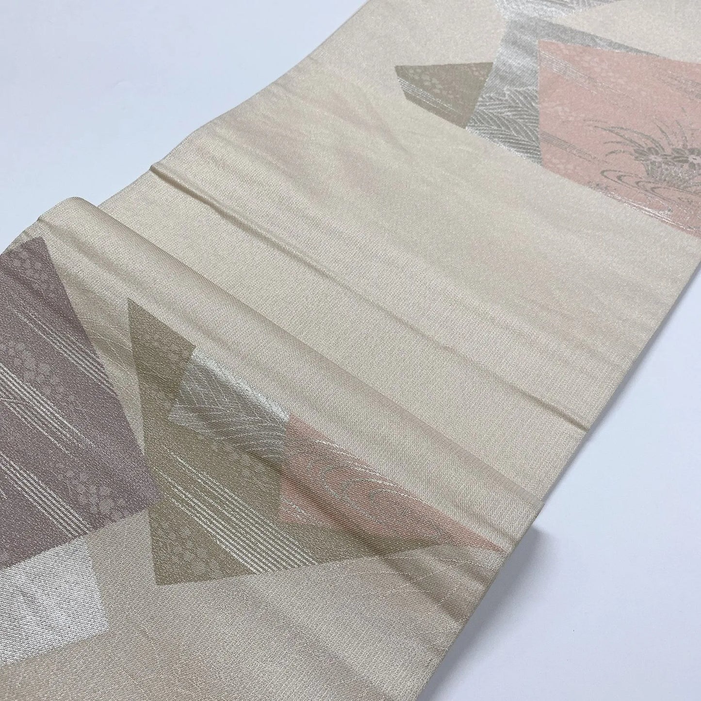 6842# Japanese Vintage Fukuro Obi Belt Kimono Fabric Silk Traditional