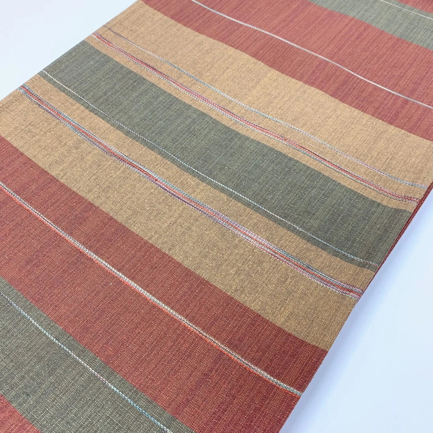 6845# Japanese Vintage Fukuro Obi Belt Kimono Pongee Fabric Silk Traditional