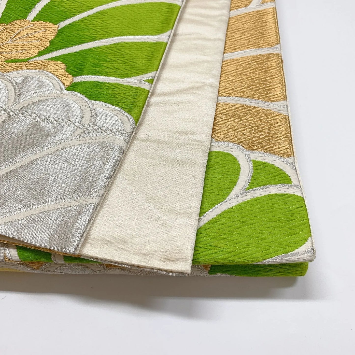 6847# Japanese Vintage Fukuro Obi Belt Kimono Fabric Silk Traditional