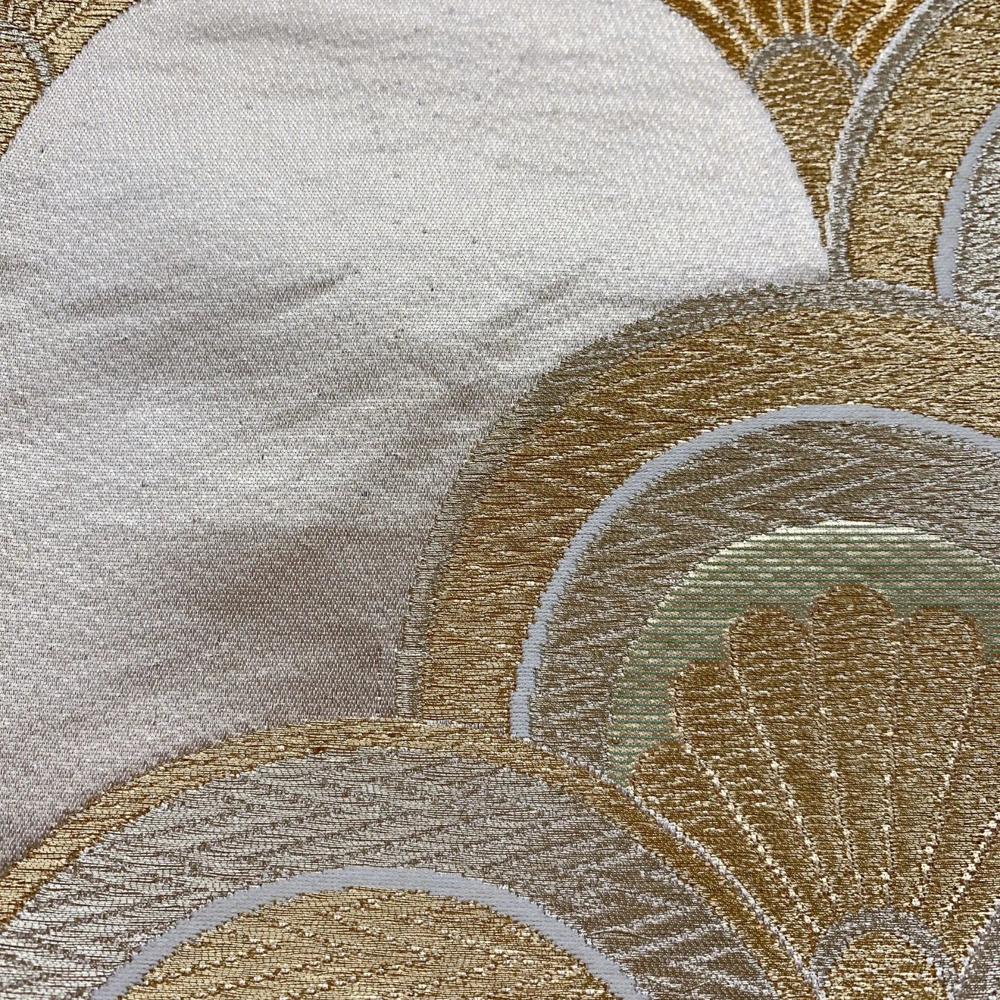 6849# Japanese Vintage Fukuro Obi Belt Kimono Fabric Silk Traditional