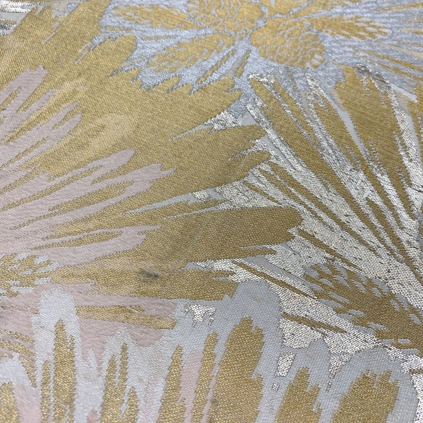 6850# Japanese Vintage Fukuro Obi Belt Kimono Fabric Silk Traditional