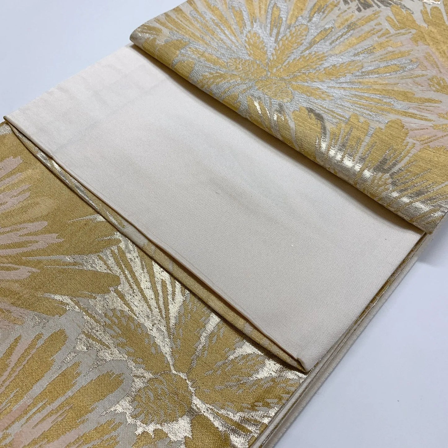 6850# Japanese Vintage Fukuro Obi Belt Kimono Fabric Silk Traditional