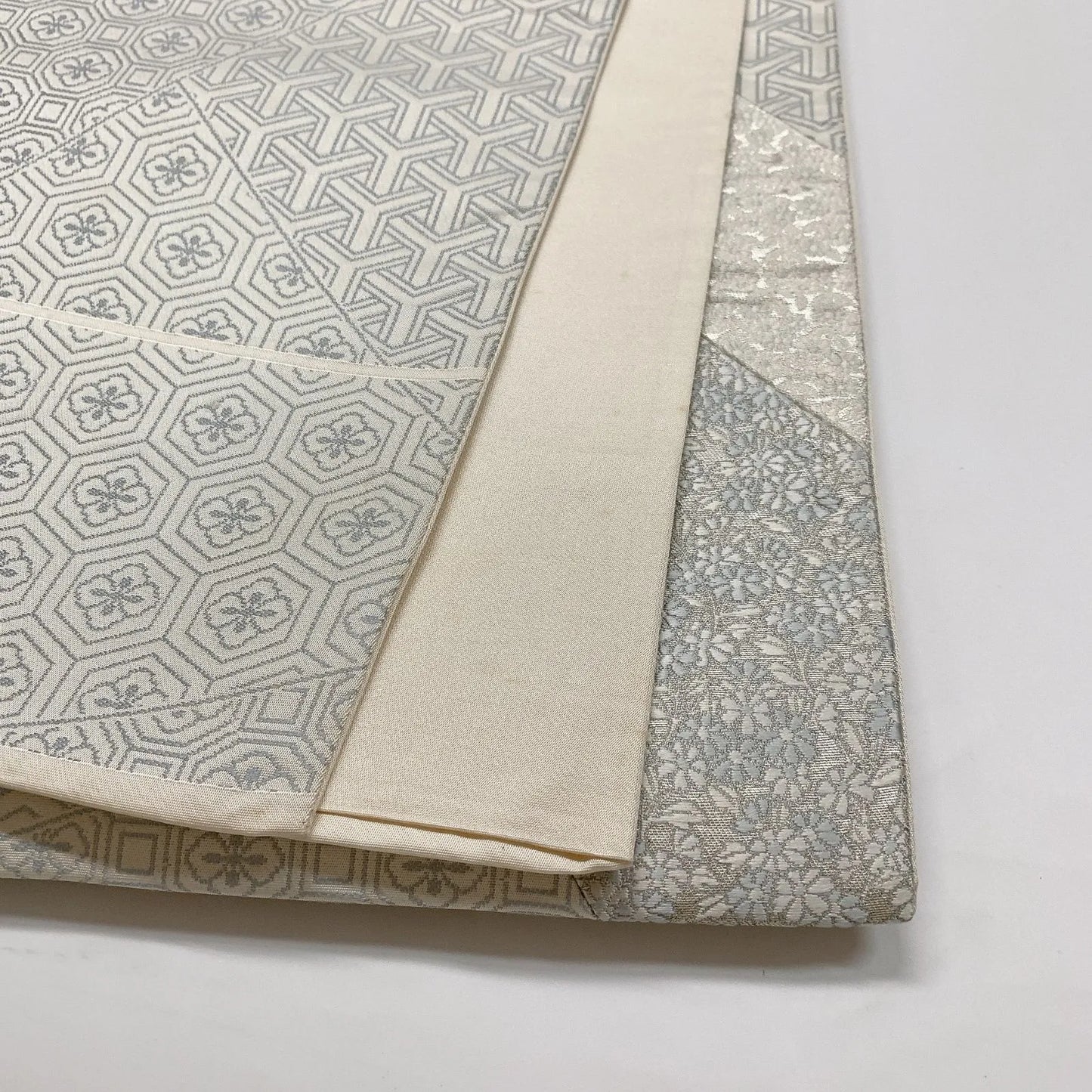 6856# Japanese Vintage Fukuro Obi Belt Kimono Fabric Silk Traditional