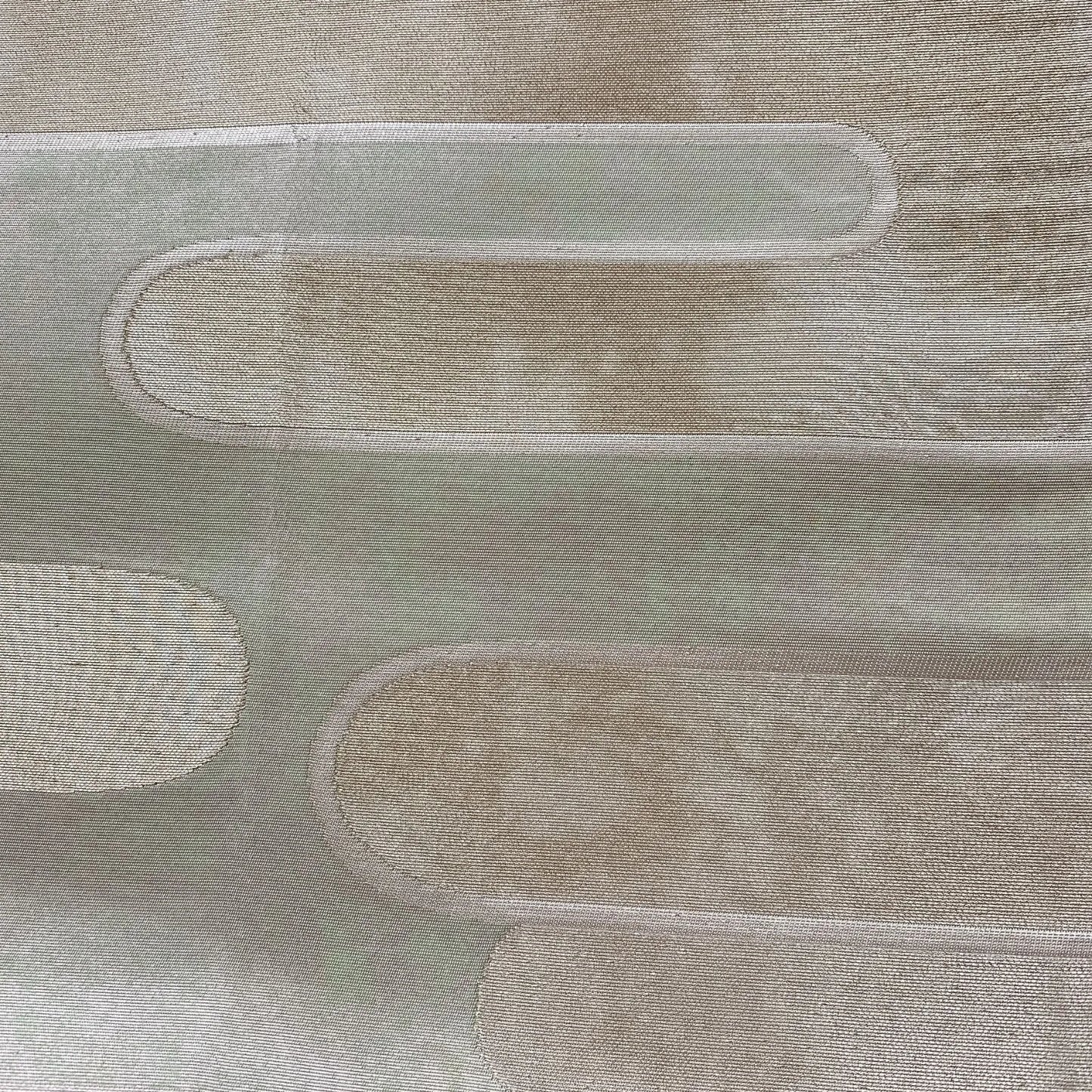 6859# Japanese Vintage Fukuro Obi Belt Kimono Fabric Silk Traditional Silver