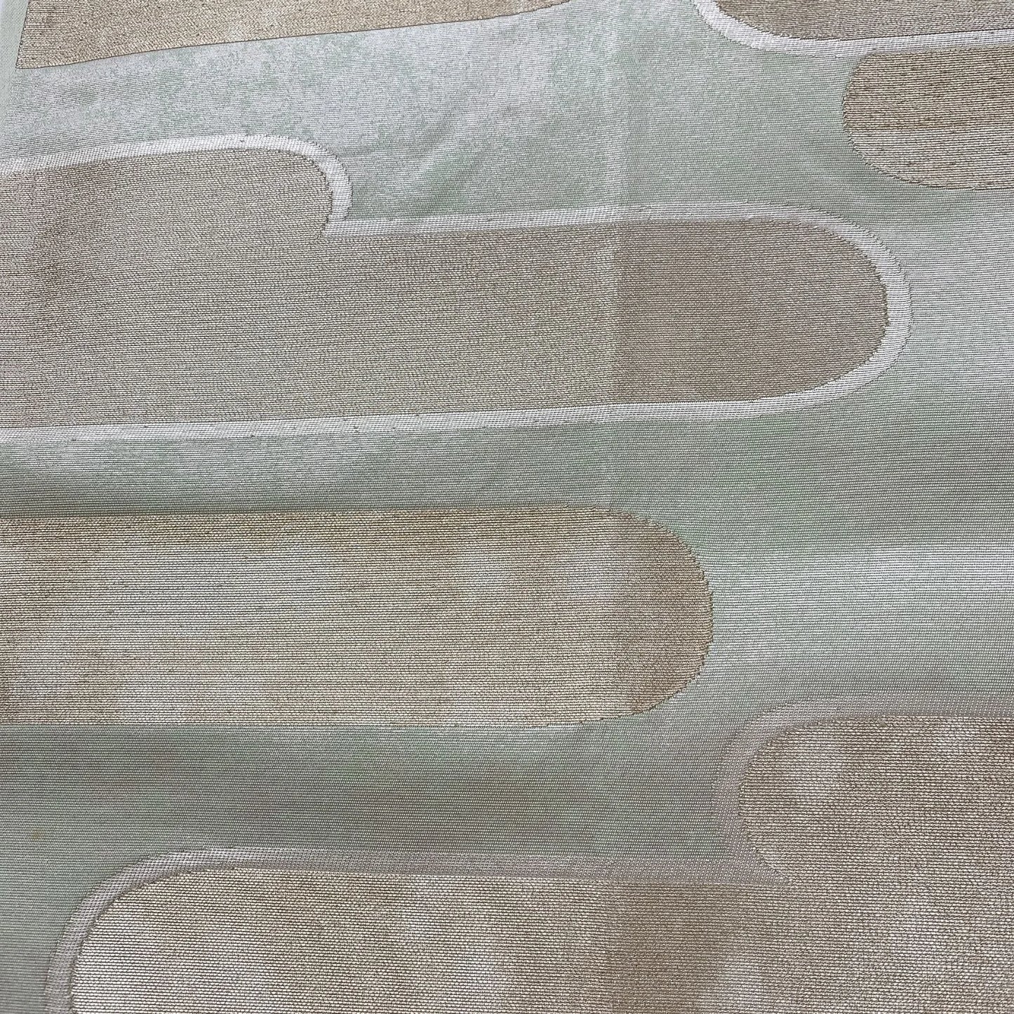 6859# Japanese Vintage Fukuro Obi Belt Kimono Fabric Silk Traditional Silver