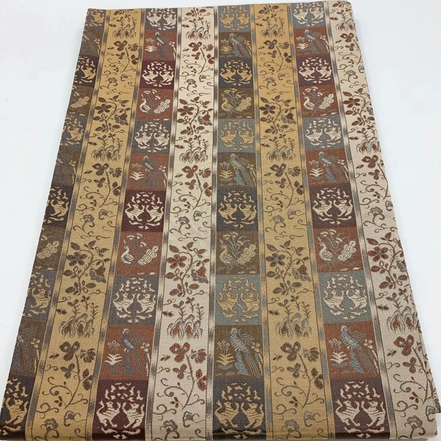 6824# Japanese Vintage Fukuro Obi Belt Kimono Fabric Silk Traditional