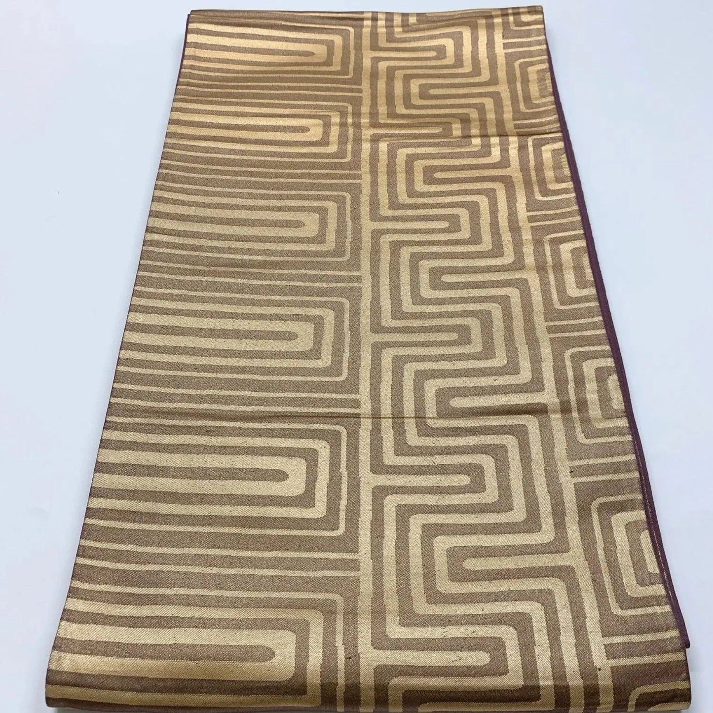 6826# Japanese Vintage Fukuro Obi Belt Kimono Fabric Silk Traditional