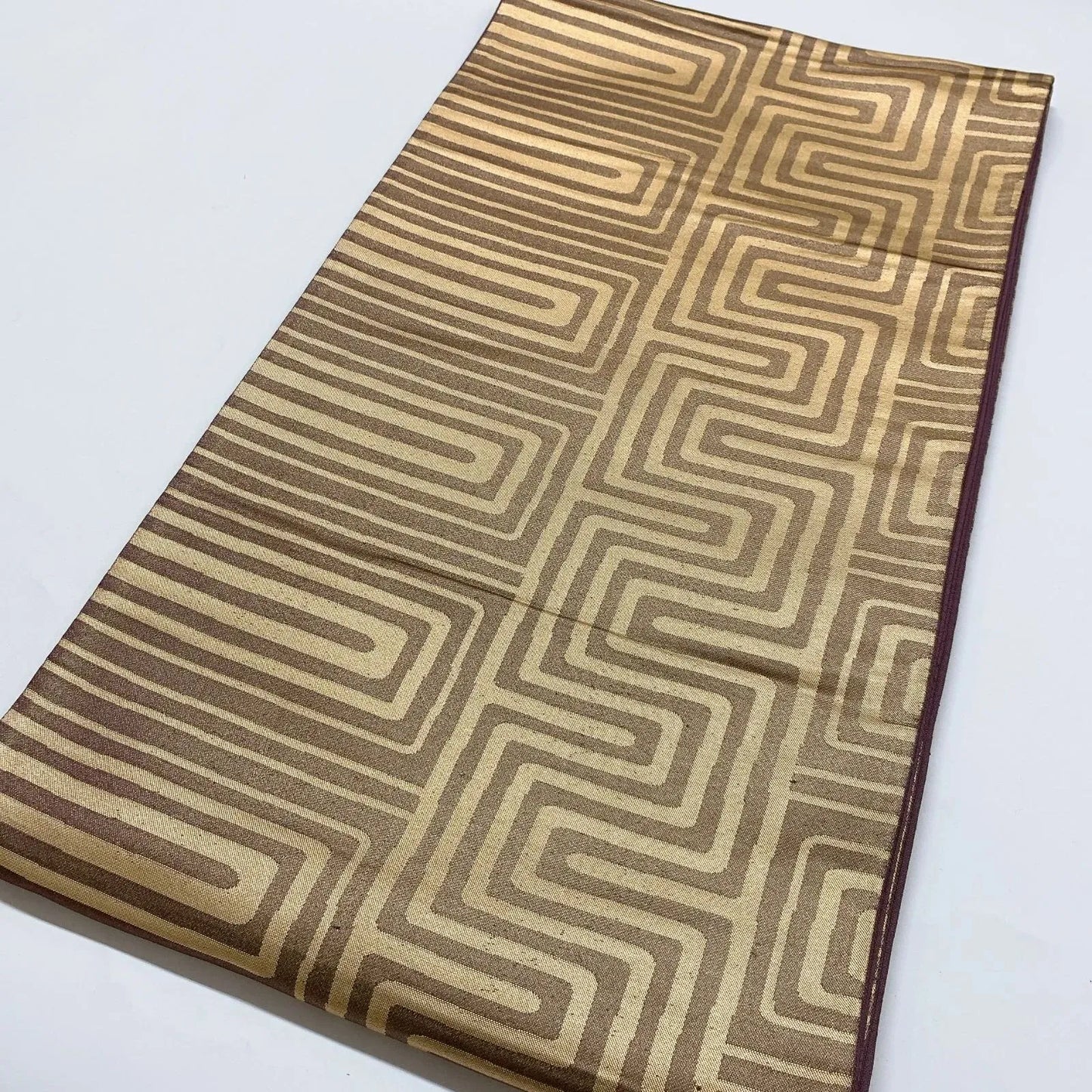 6826# Japanese Vintage Fukuro Obi Belt Kimono Fabric Silk Traditional