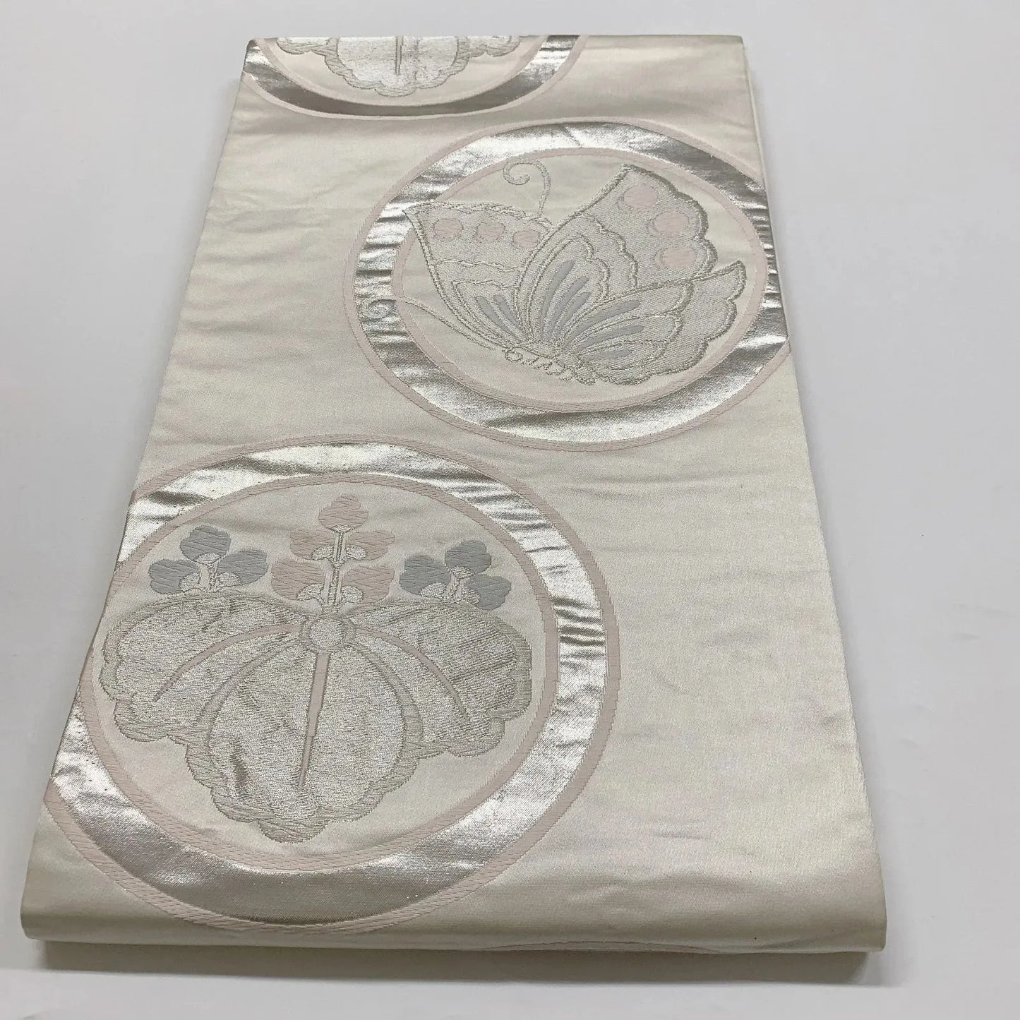 6835# Japanese Vintage Fukuro Obi Belt Kimono Fabric Silk Traditional