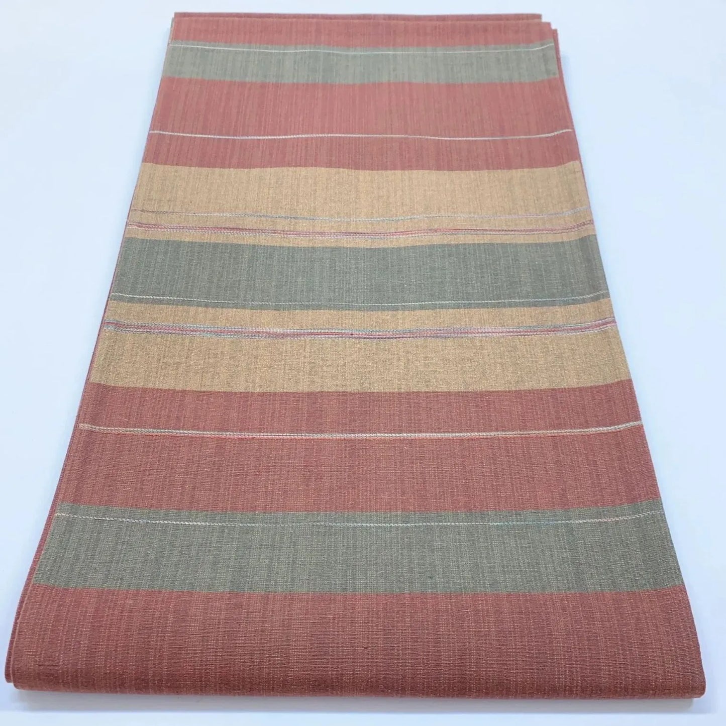 6845# Japanese Vintage Fukuro Obi Belt Kimono Pongee Fabric Silk Traditional