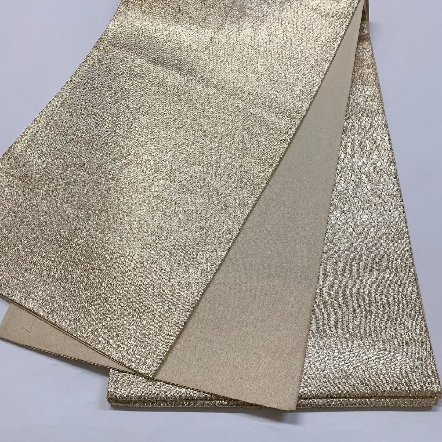 6861# Japanese Vintage Fukuro Obi Belt Kimono Fabric Silk All-over pattern　