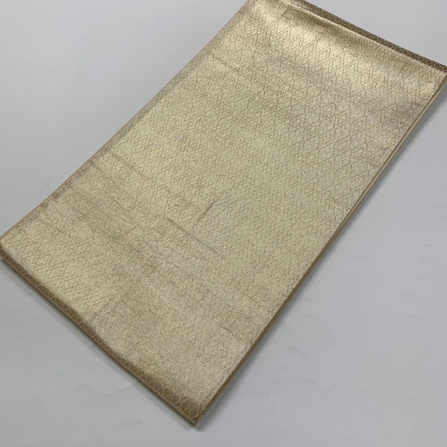 6861# Japanese Vintage Fukuro Obi Belt Kimono Fabric Silk All-over pattern　