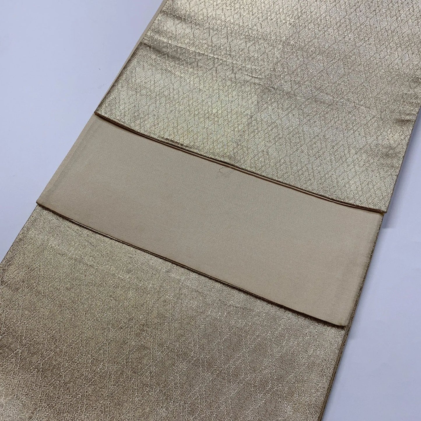 6861# Japanese Vintage Fukuro Obi Belt Kimono Fabric Silk All-over pattern　