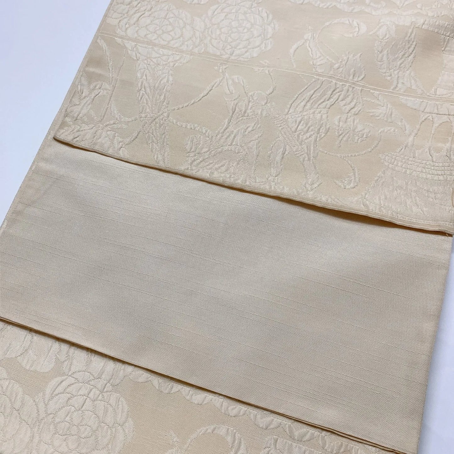 6863# Japanese Vintage Fukuro Obi Belt Kimono Fabric Silk Traditional