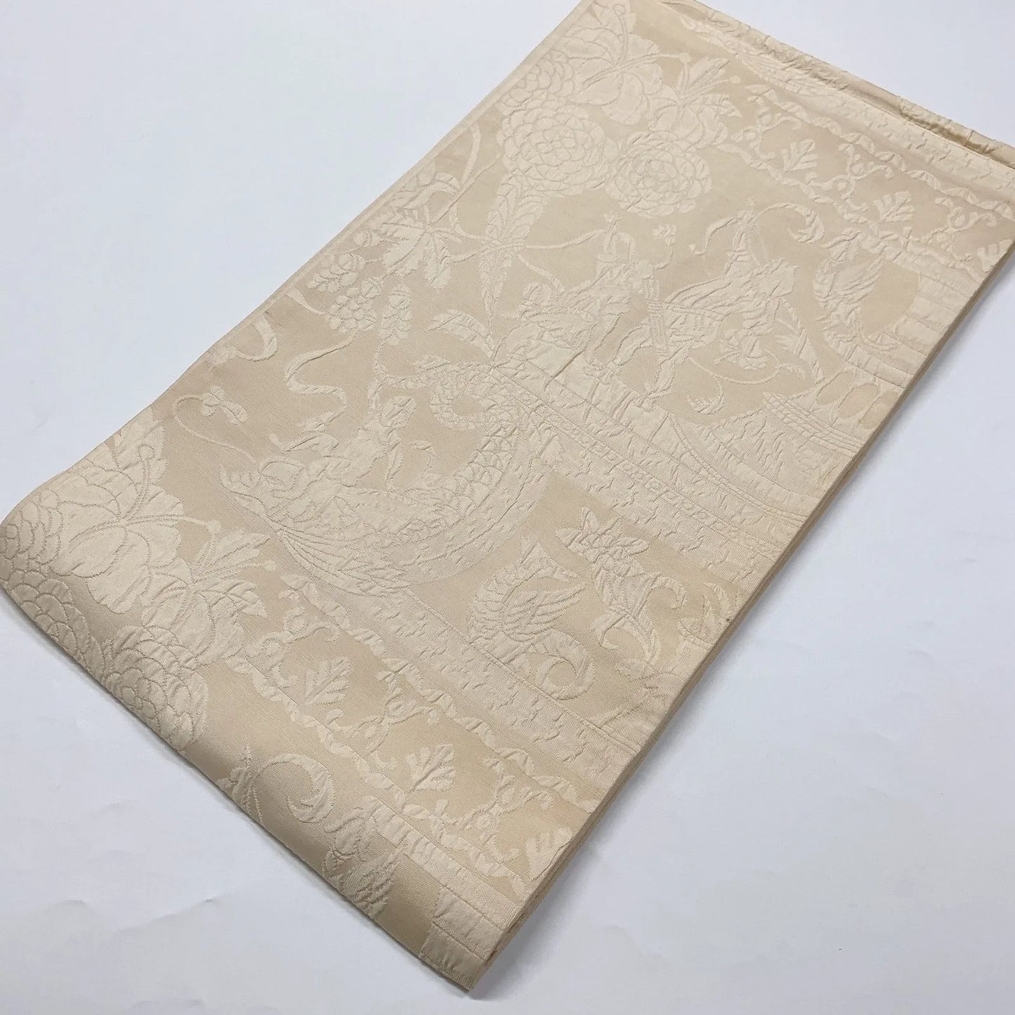 6863# Japanese Vintage Fukuro Obi Belt Kimono Fabric Silk Traditional