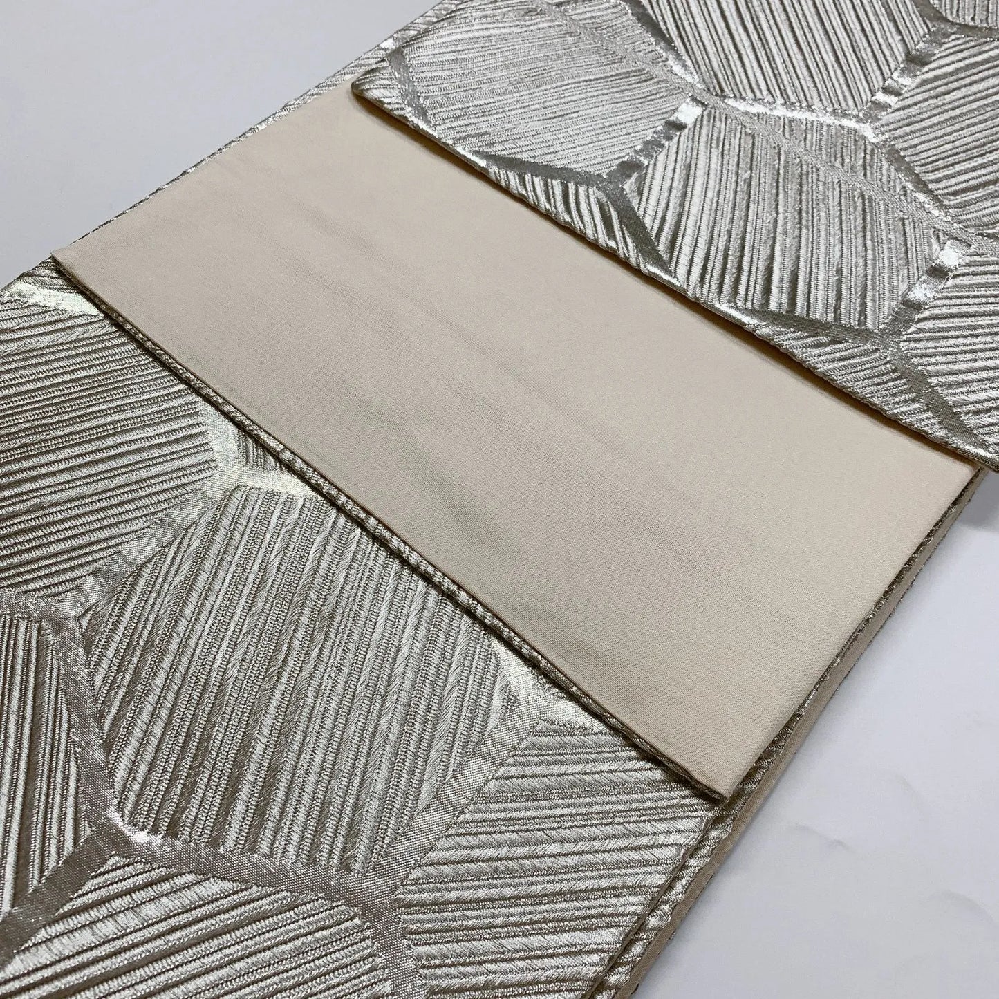 6869# Japanese Vintage Fukuro Obi Belt Kimono Fabric Silk All-over pattern　