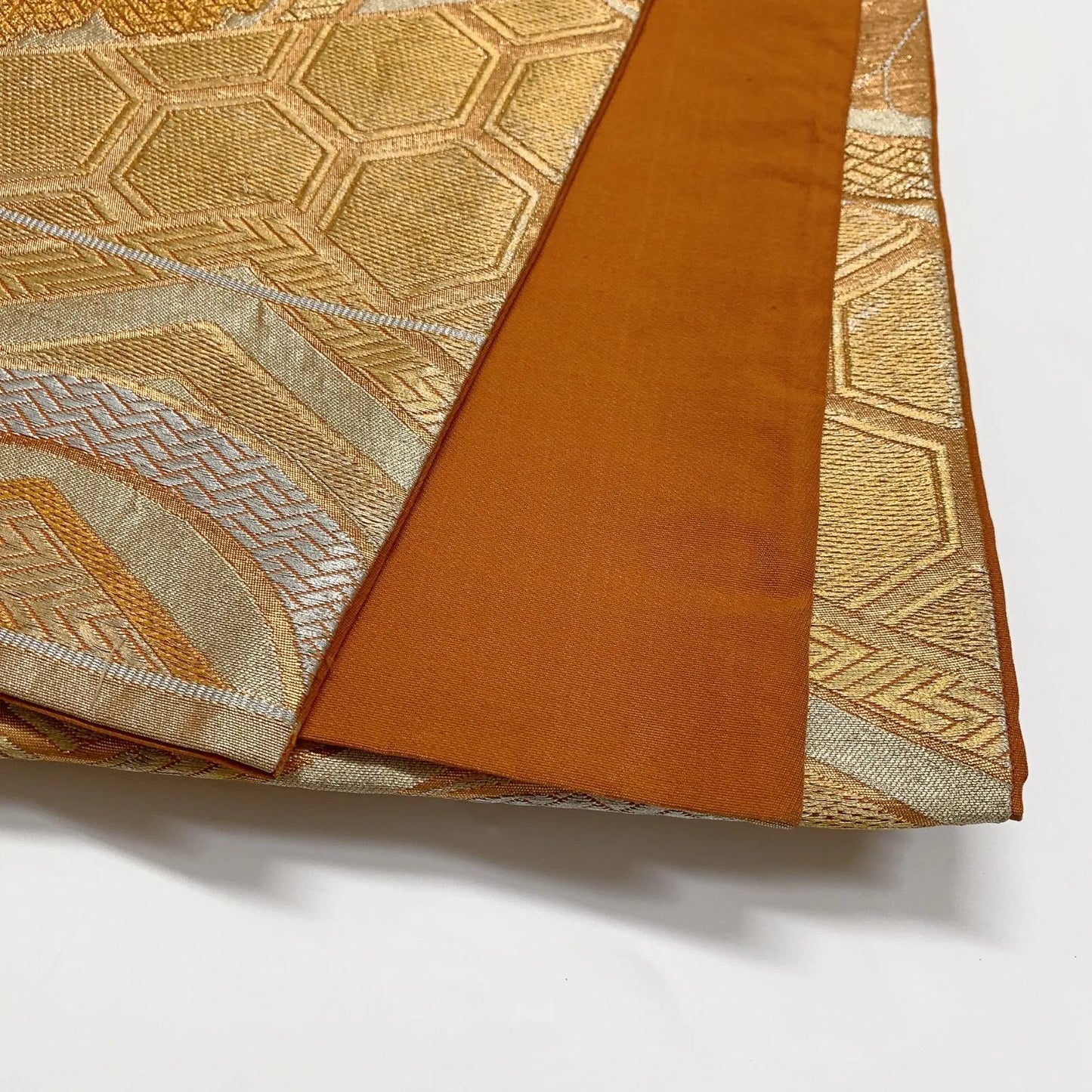 6870# Japanese Vintage Fukuro Obi Belt Kimono Fabric Silk Traditional