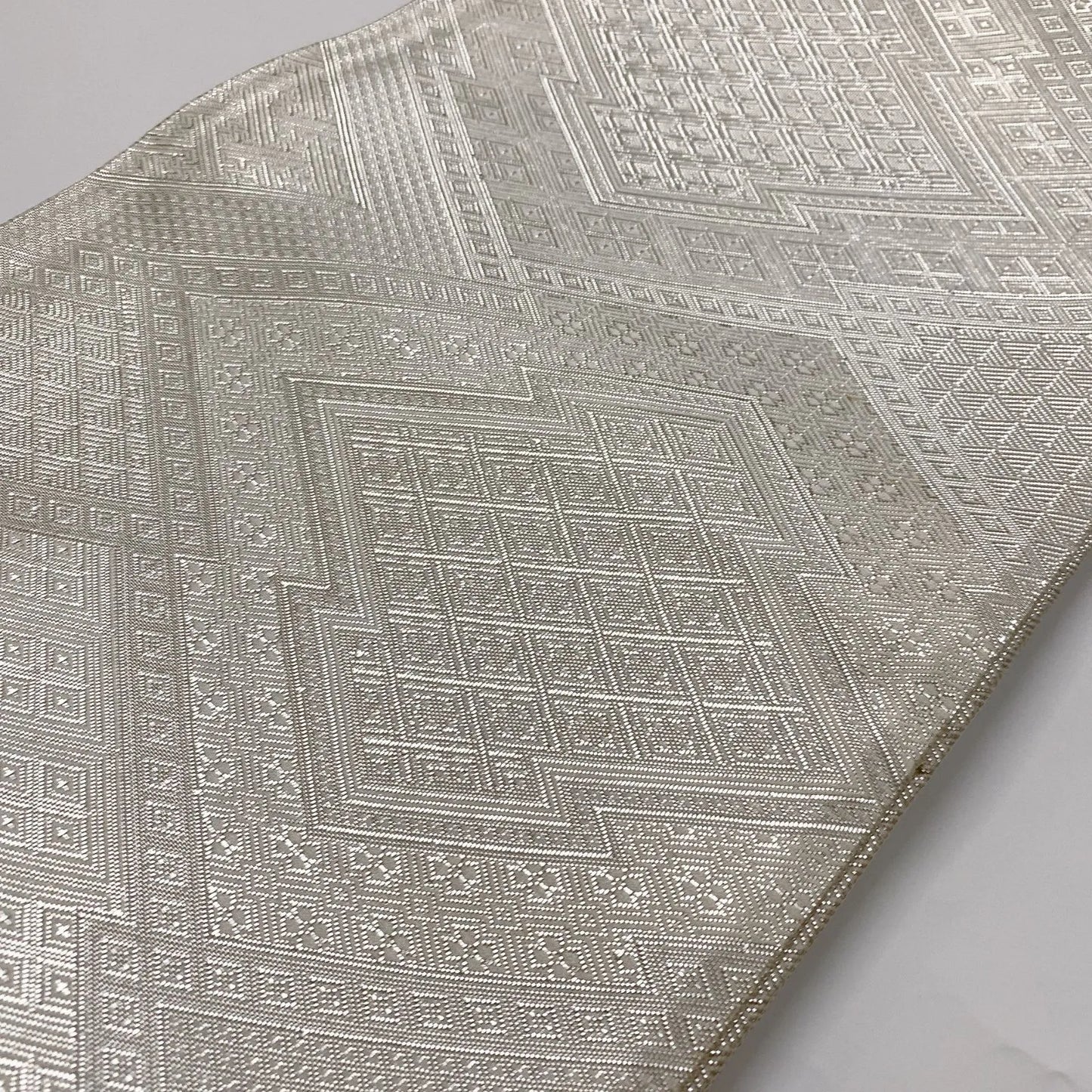 6871# Japanese Vintage Fukuro Obi Belt Kimono Fabric Silk Traditional Untailored