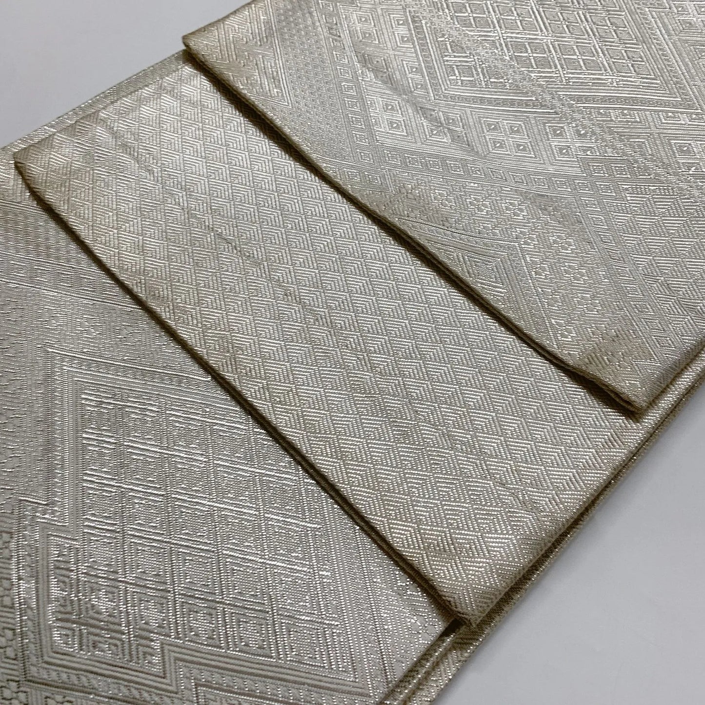 6871# Japanese Vintage Fukuro Obi Belt Kimono Fabric Silk Traditional Untailored