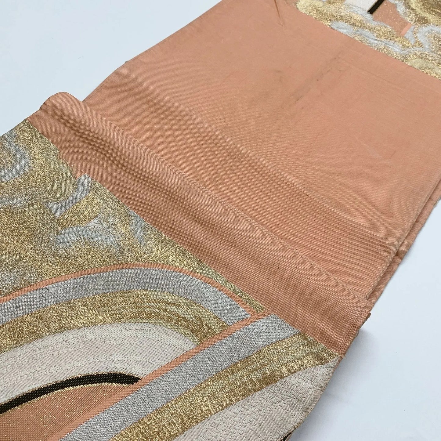 6876# Japanese Vintage Fukuro Obi Belt Kimono Fabric Silk Traditional