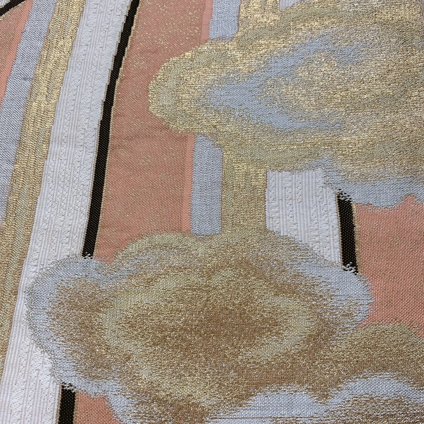 6876# Japanese Vintage Fukuro Obi Belt Kimono Fabric Silk Traditional