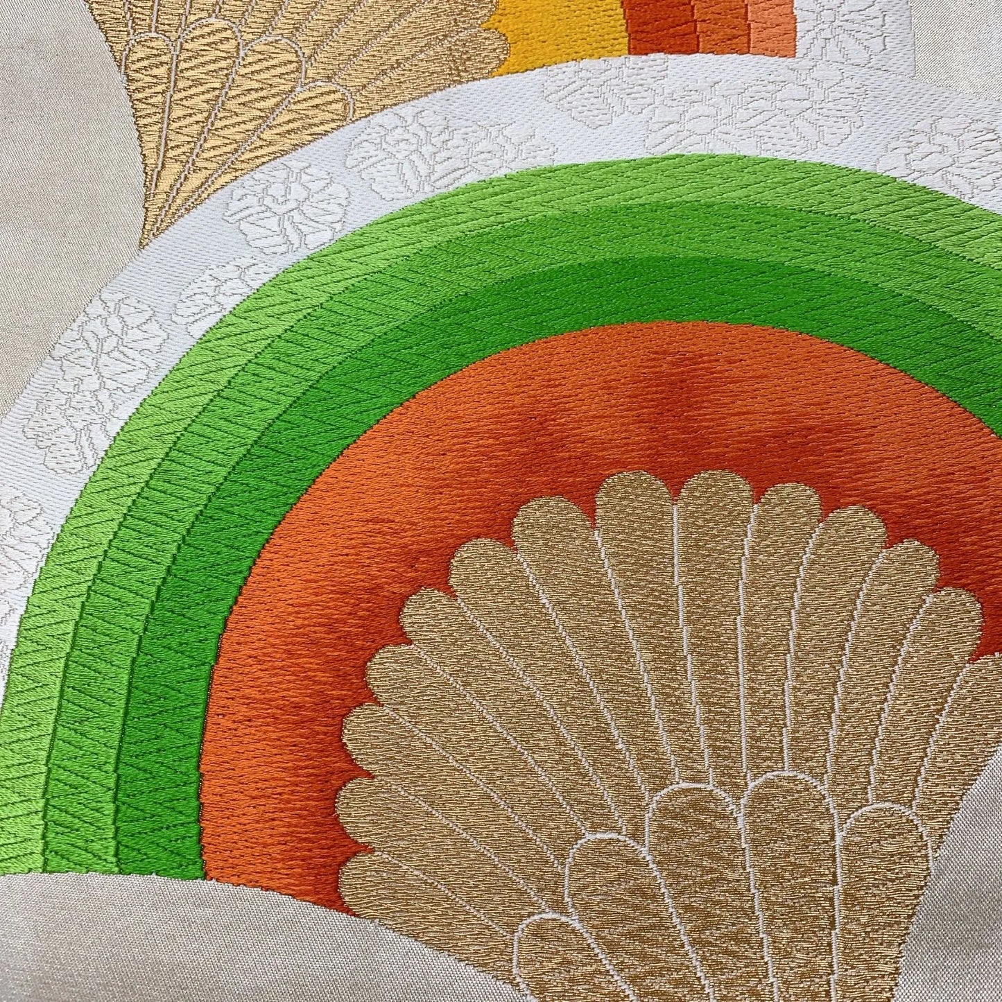 6880# Japanese Vintage Fukuro Obi Belt Kimono Fabric Silk Traditional