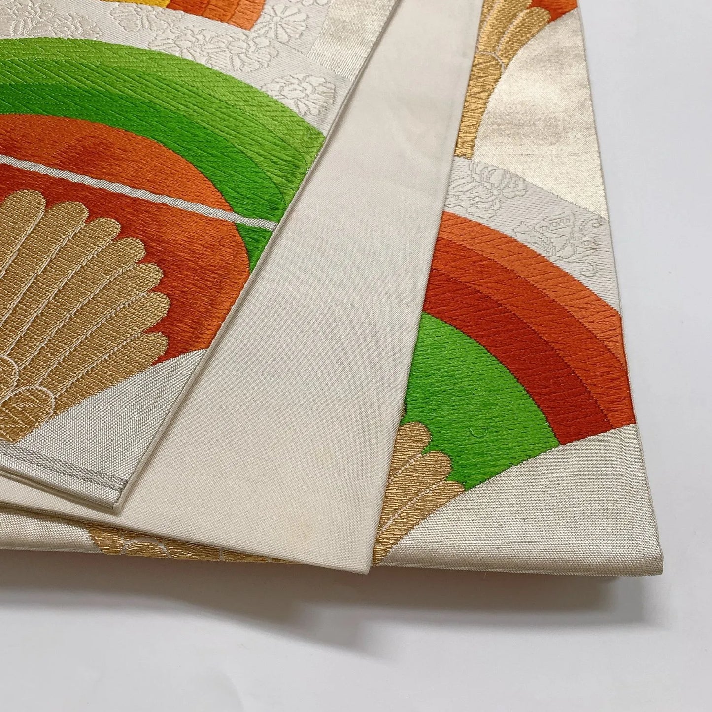 6880# Japanese Vintage Fukuro Obi Belt Kimono Fabric Silk Traditional