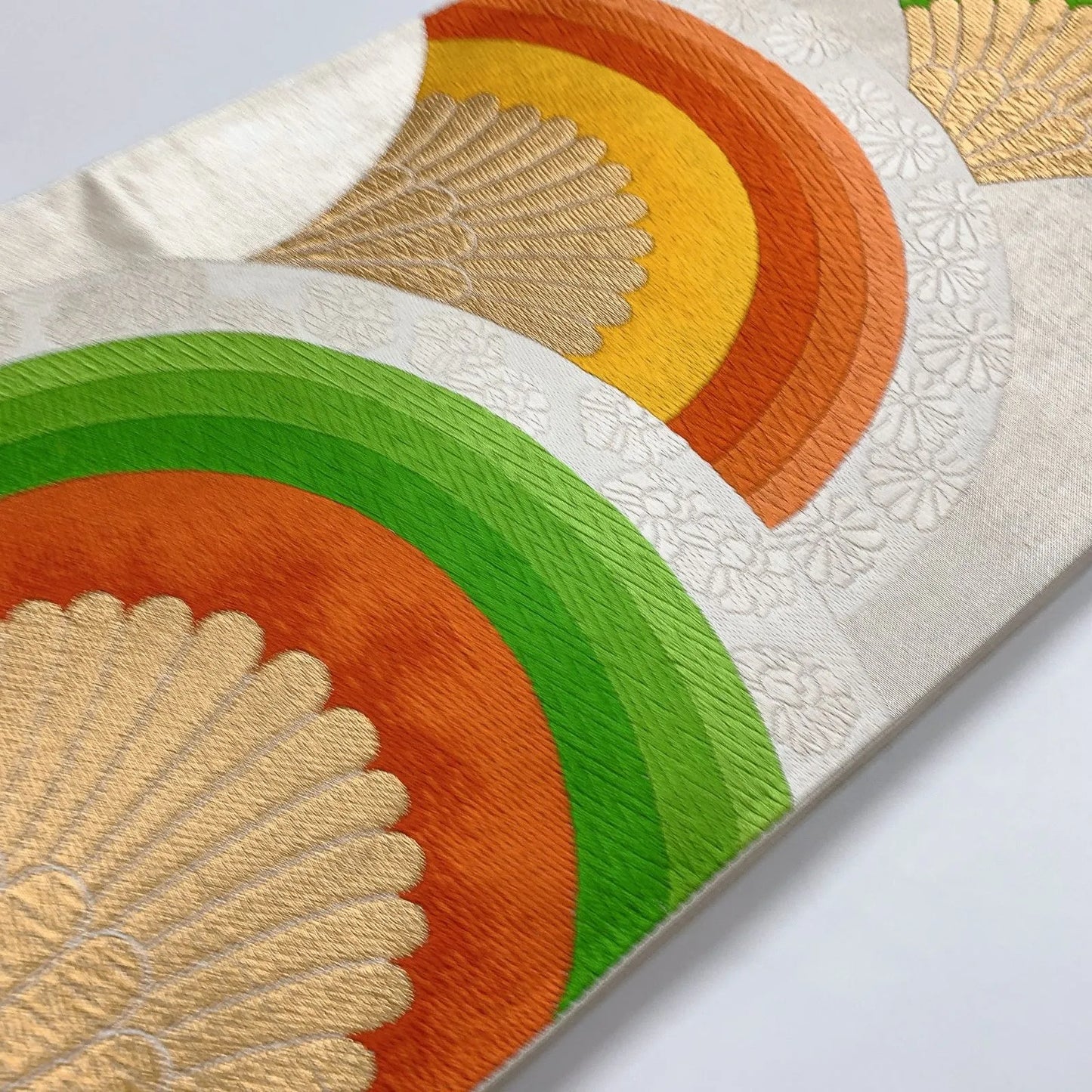 6880# Japanese Vintage Fukuro Obi Belt Kimono Fabric Silk Traditional