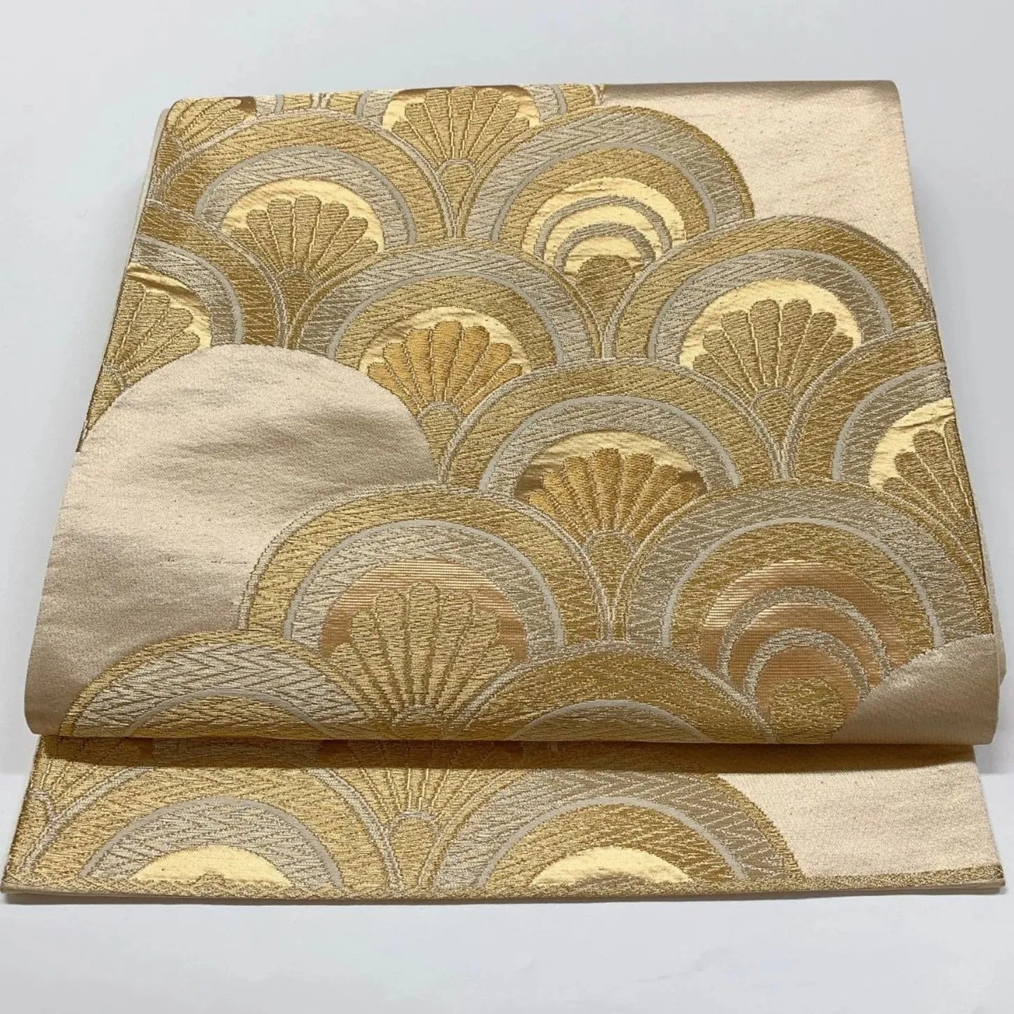 6849# Japanese Vintage Fukuro Obi Belt Kimono Fabric Silk Traditional