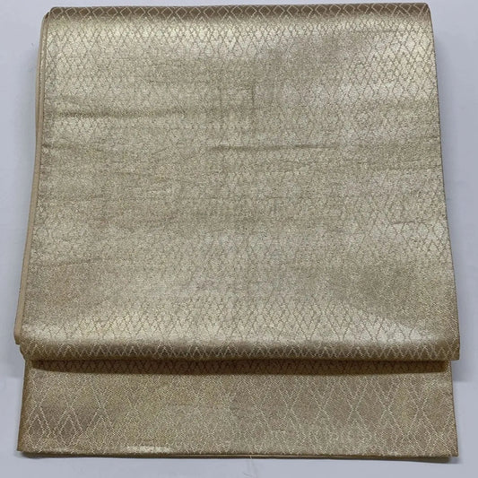 6861# Japanese Vintage Fukuro Obi Belt Kimono Fabric Silk All-over pattern　