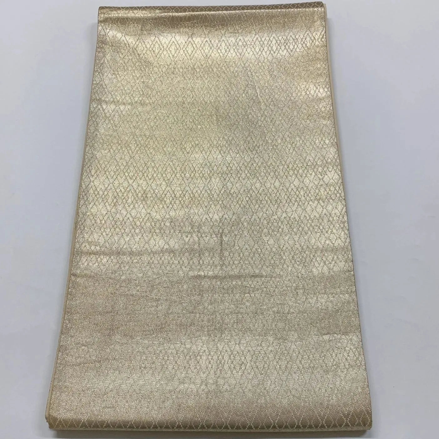 6861# Japanese Vintage Fukuro Obi Belt Kimono Fabric Silk All-over pattern　