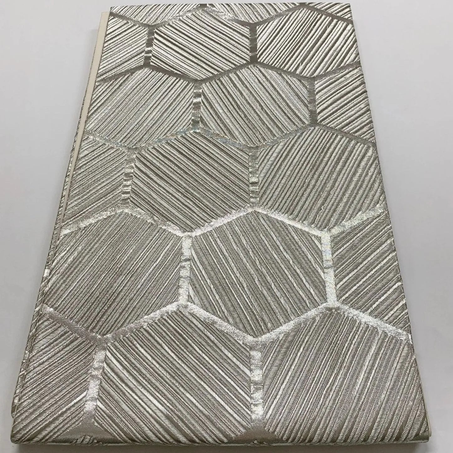 6869# Japanese Vintage Fukuro Obi Belt Kimono Fabric Silk All-over pattern　