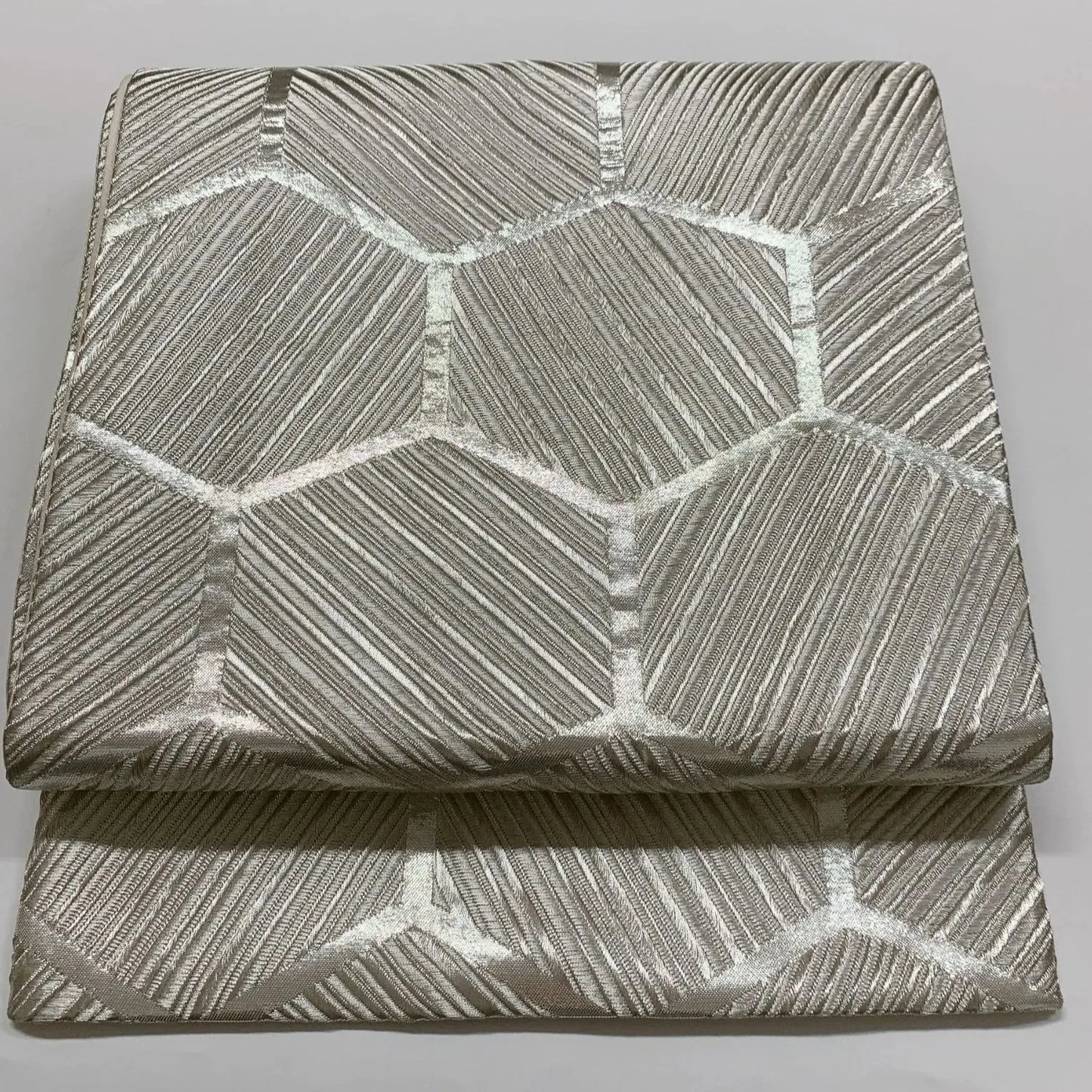 6869# Japanese Vintage Fukuro Obi Belt Kimono Fabric Silk All-over pattern　