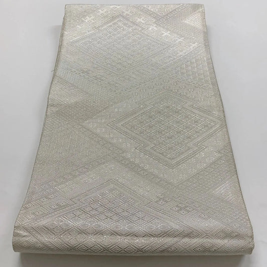 6871# Japanese Vintage Fukuro Obi Belt Kimono Fabric Silk Traditional Untailored