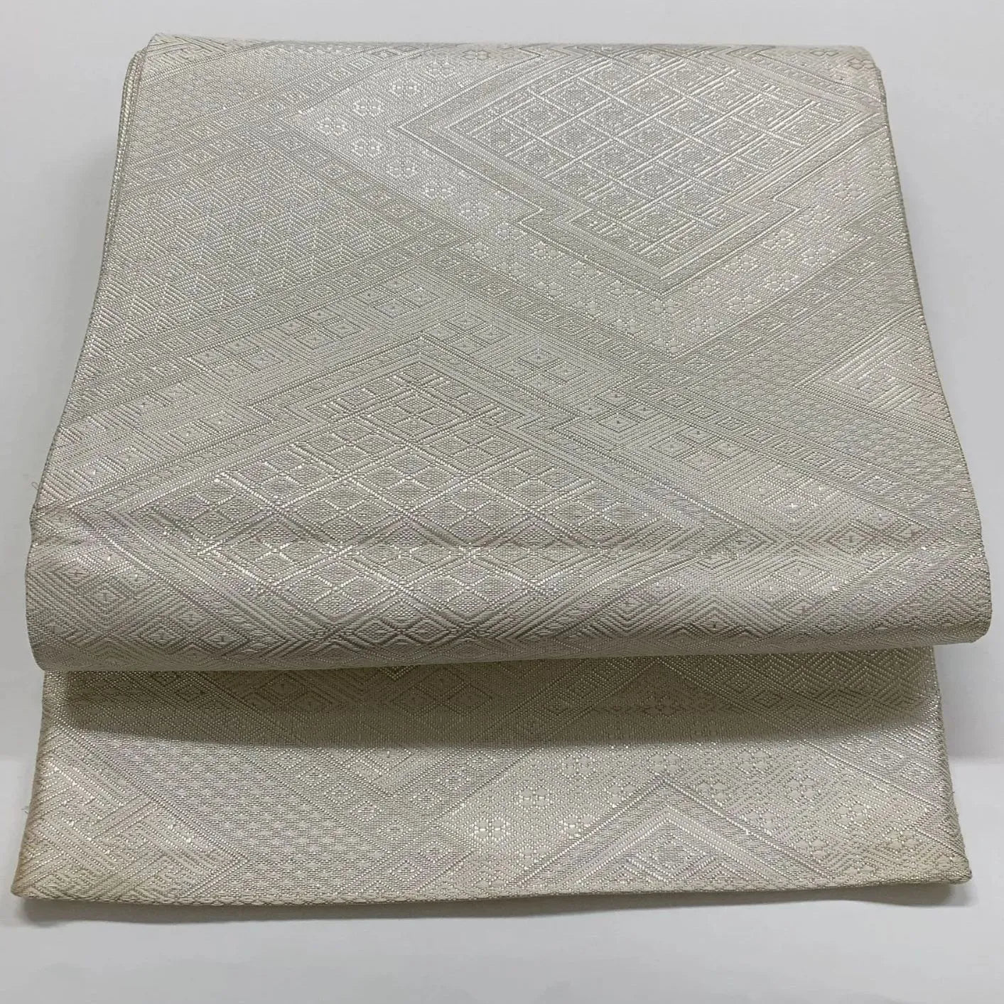 6871# Japanese Vintage Fukuro Obi Belt Kimono Fabric Silk Traditional Untailored