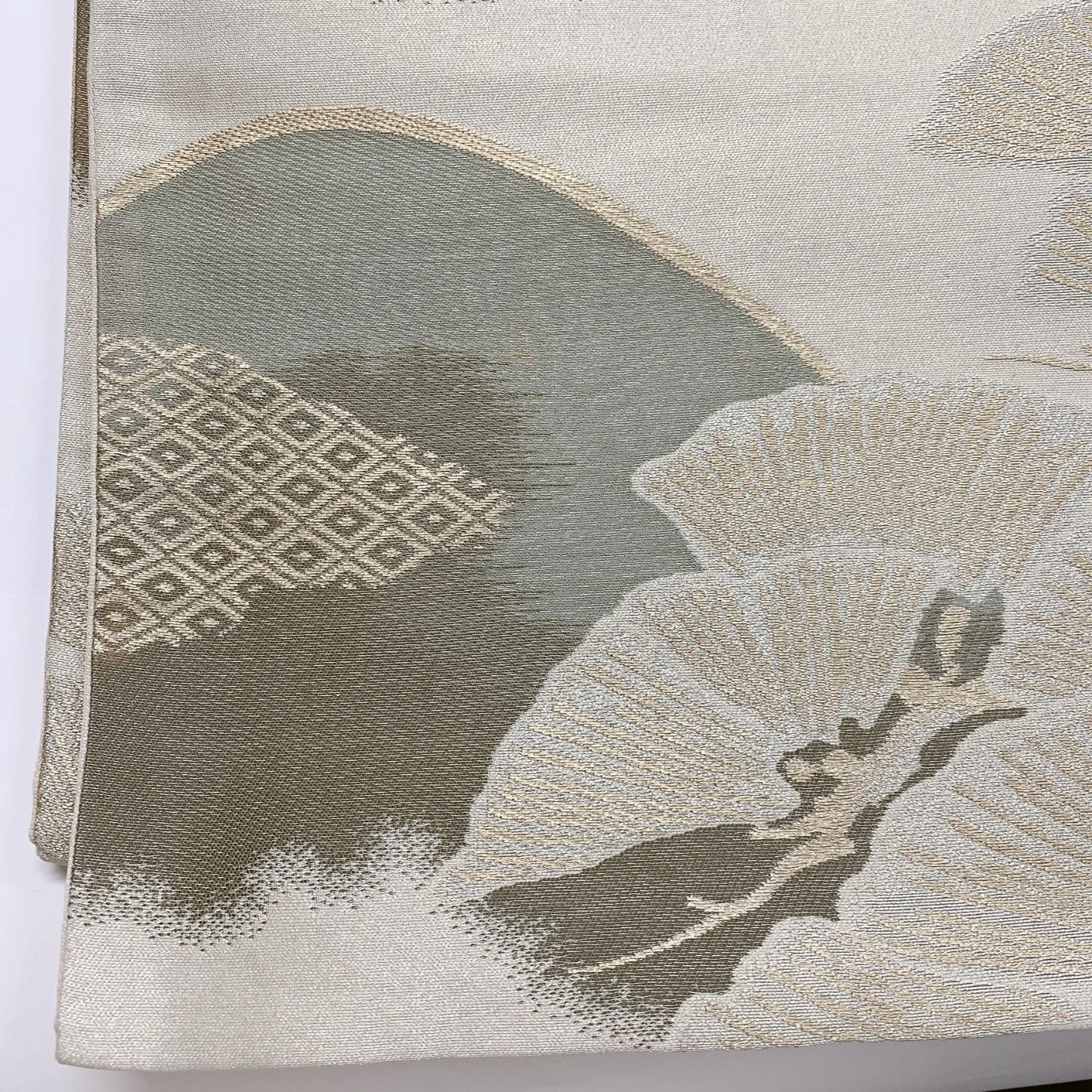 6881# Japanese Vintage Fukuro Obi Belt Kimono Fabric Silk Traditional Untailored