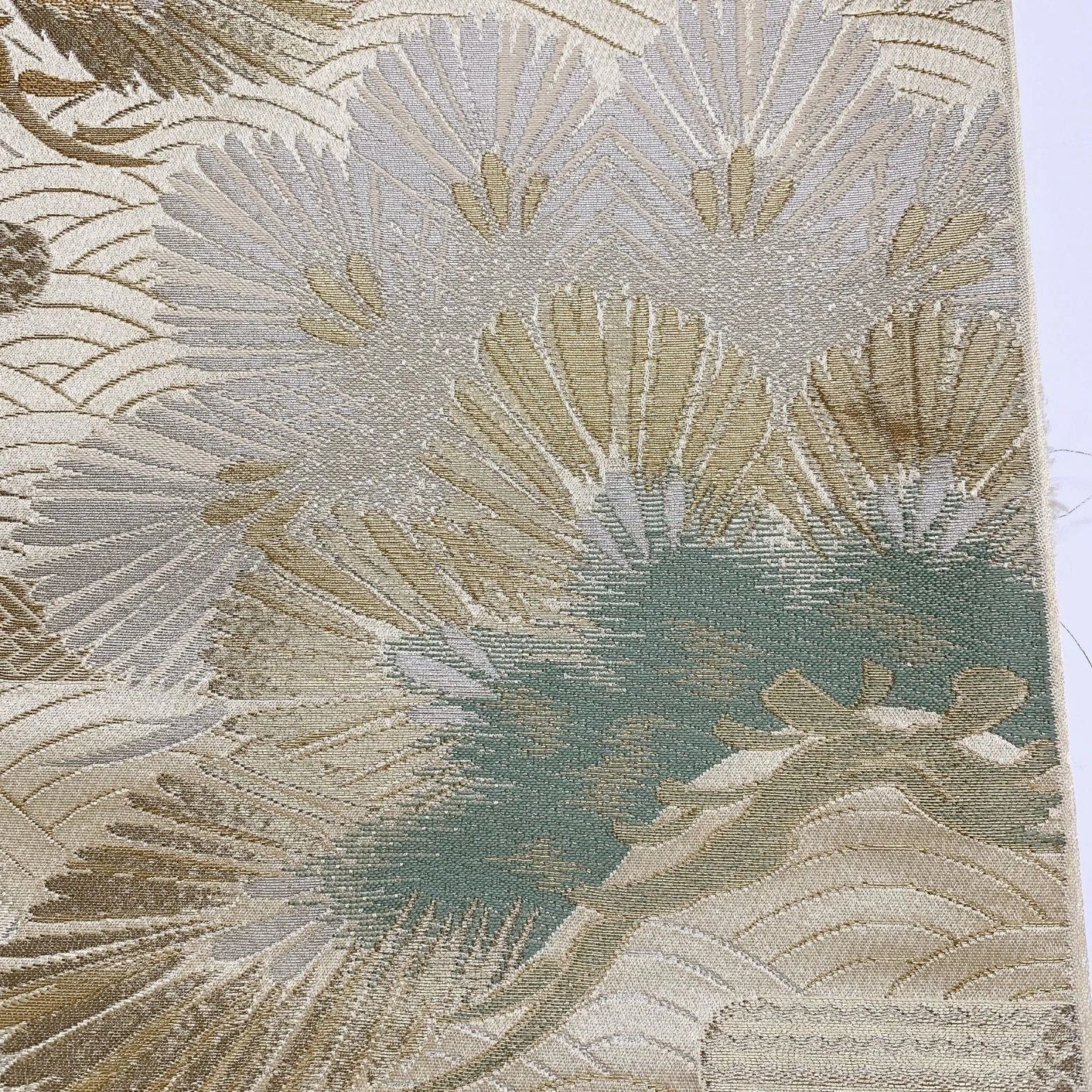 6887# Japanese Vintage Fukuro Obi Belt Kimono Fabric Silk Traditional Untailored