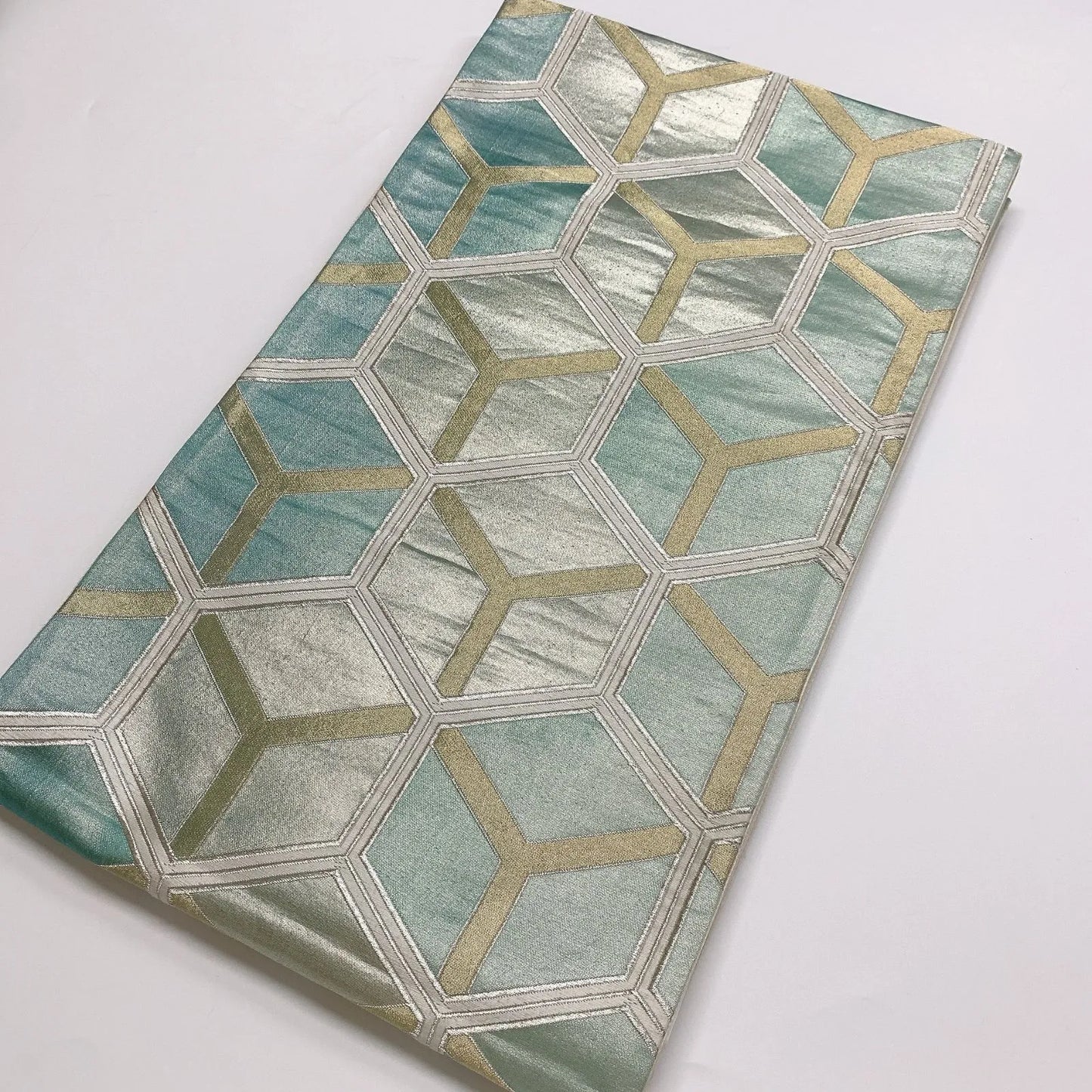 6889# Japanese Vintage Fukuro Obi Belt Kimono Fabric Silk Traditional