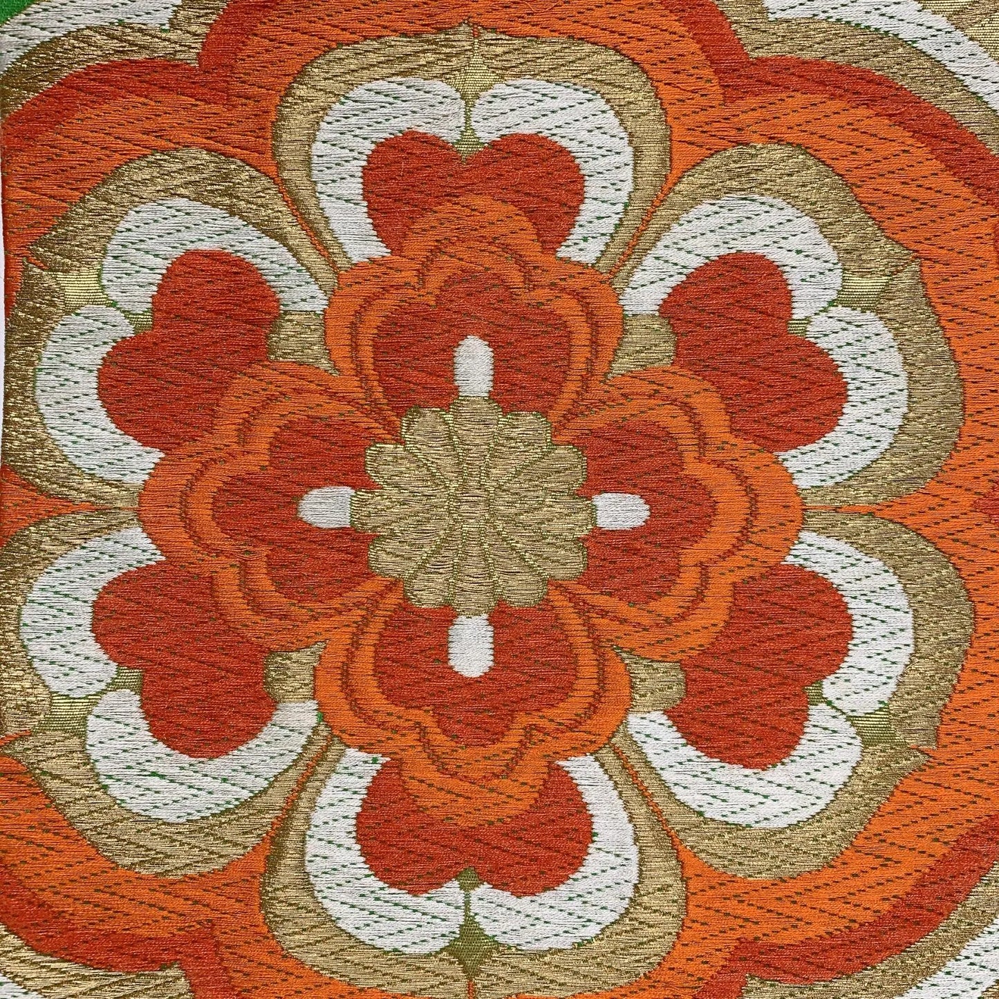 6892# Japanese Vintage Fukuro Obi Belt Kimono Fabric Silk Traditional Untailored