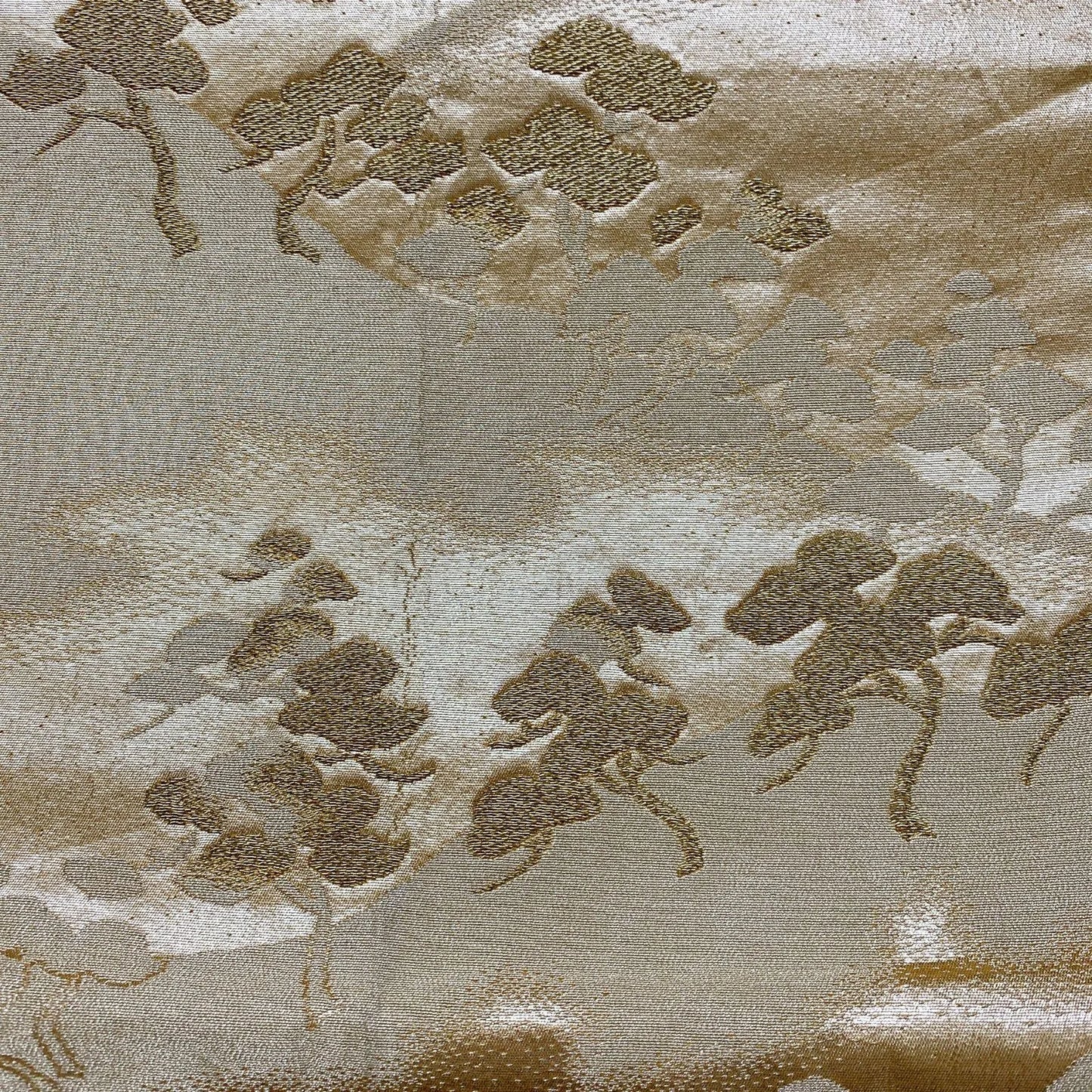 6896# Japanese Vintage Fukuro Obi Belt Kimono Fabric Silk Traditional Untailored