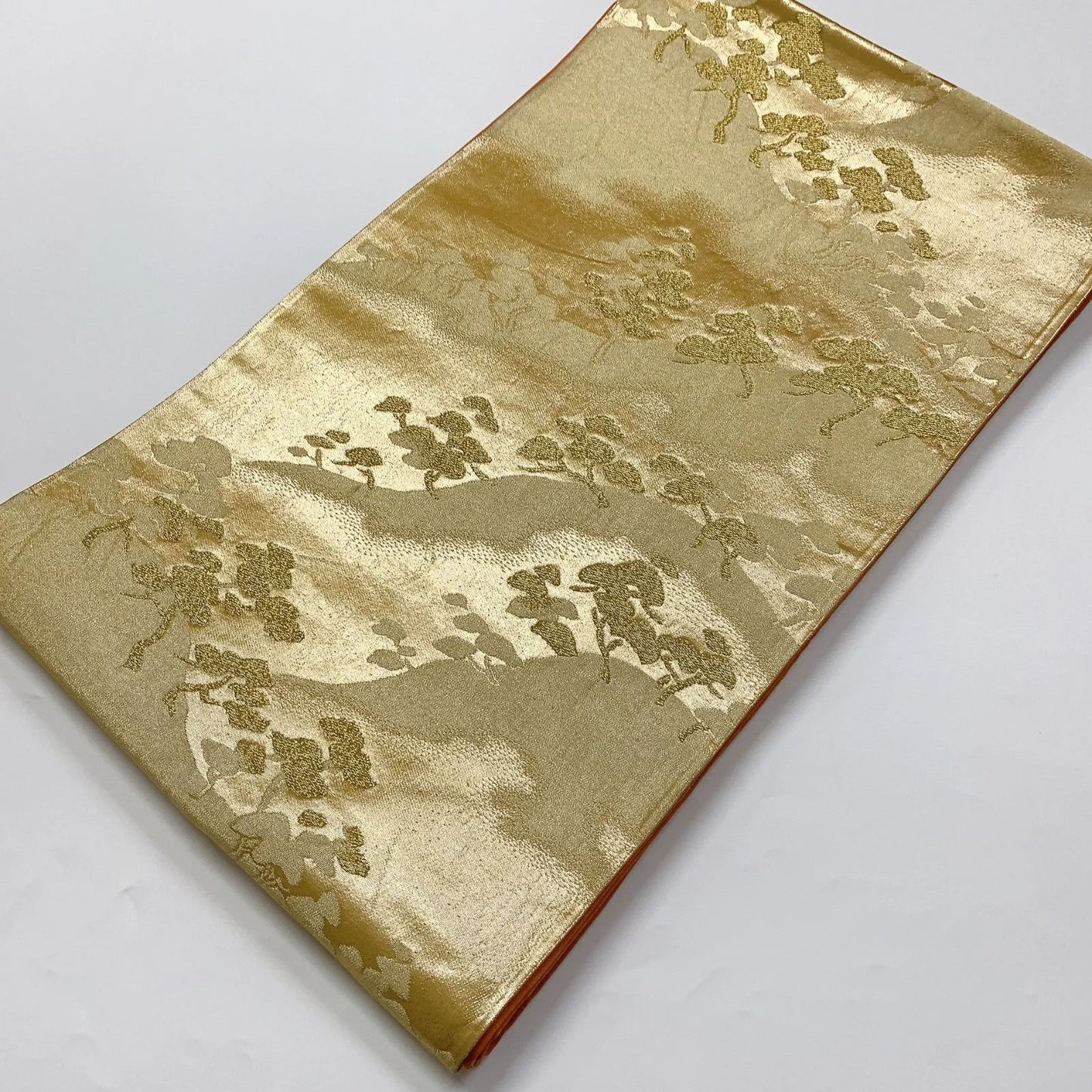 6896# Japanese Vintage Fukuro Obi Belt Kimono Fabric Silk Traditional Untailored