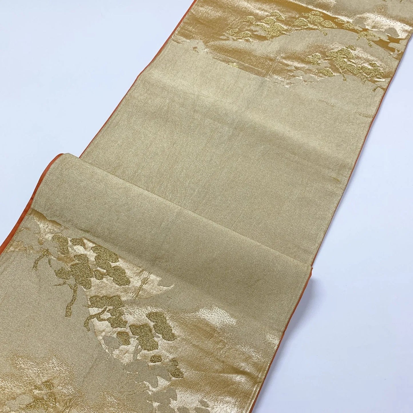 6896# Japanese Vintage Fukuro Obi Belt Kimono Fabric Silk Traditional Untailored