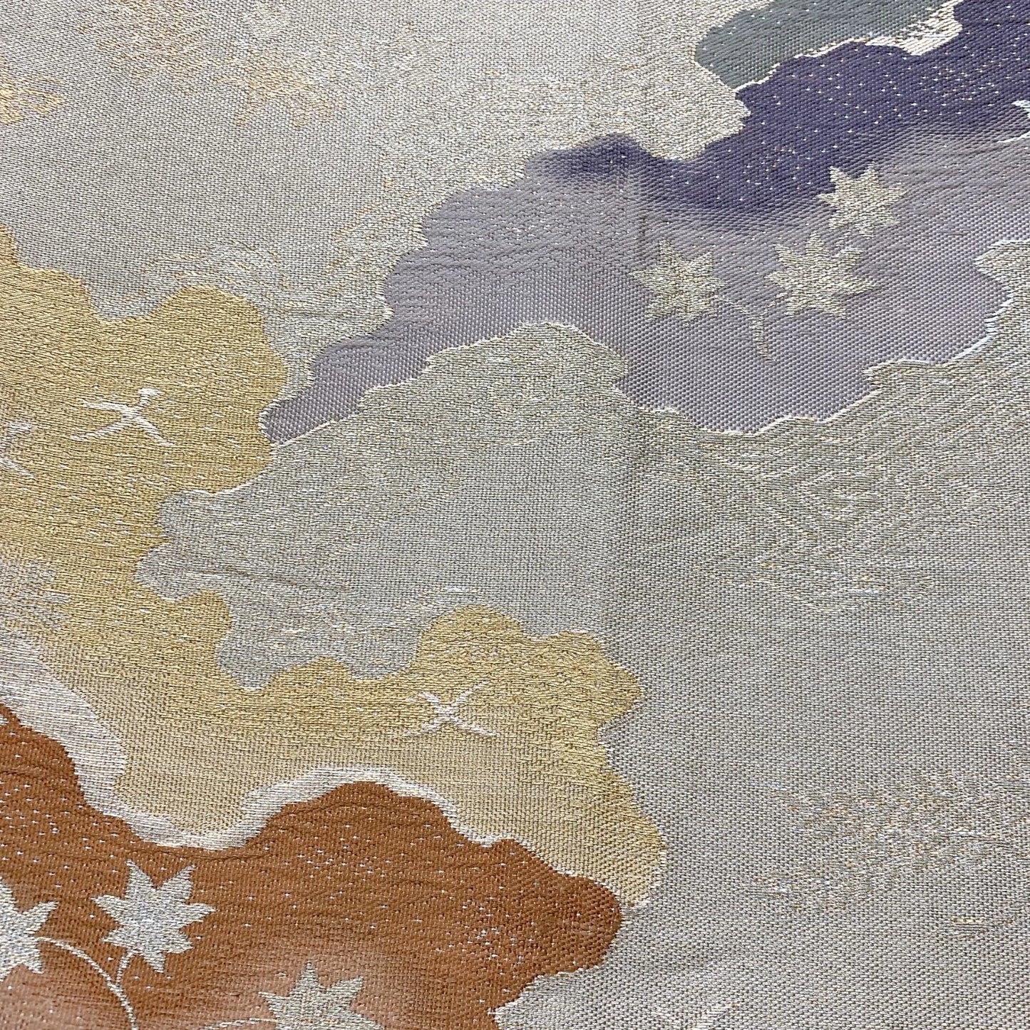 6897# Japanese Vintage Fukuro Obi Belt Kimono Fabric Silk Traditional Untailored