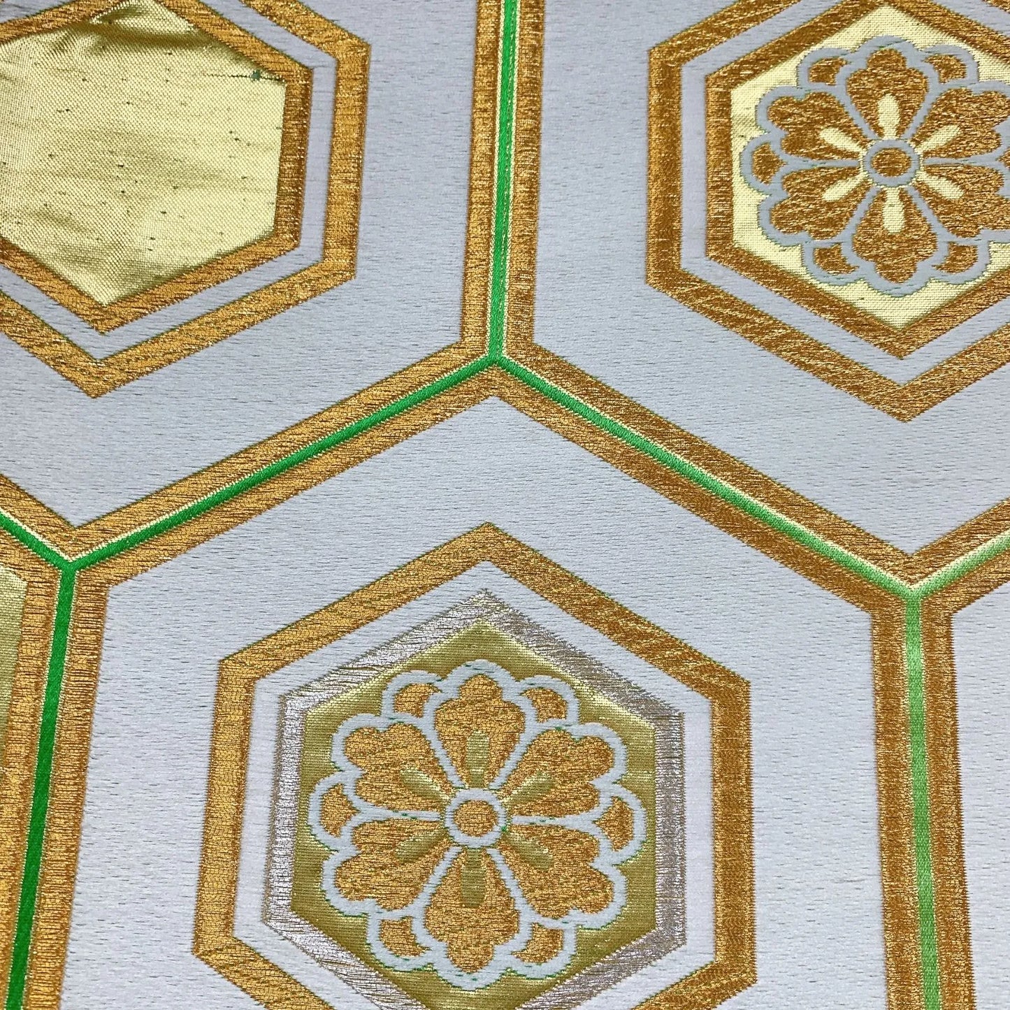 6898# Japanese Vintage Fukuro Obi Belt Kimono Fabric Silk Traditional