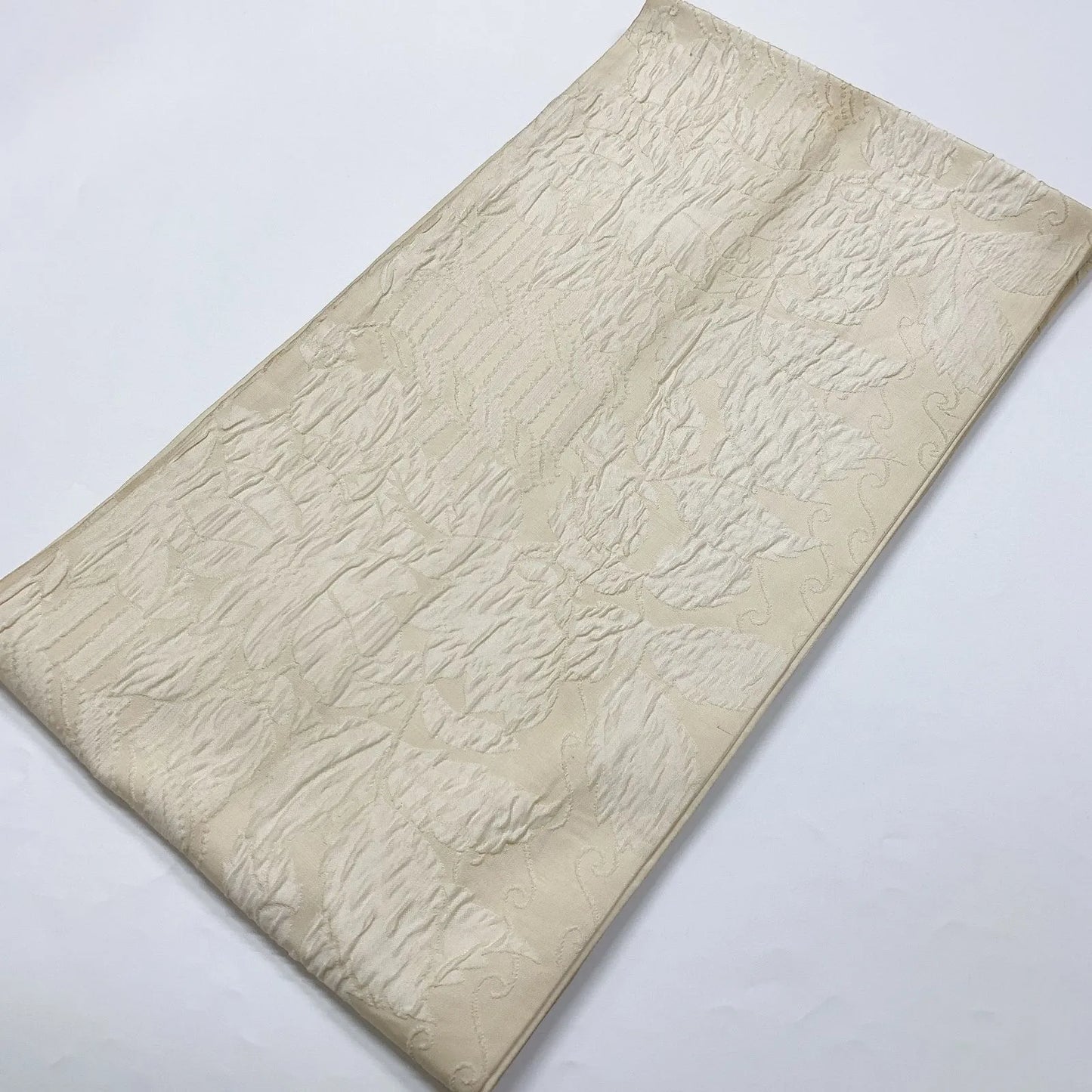 6899# Japanese Vintage Fukuro Obi Belt Kimono Fabric Silk All-over pattern　