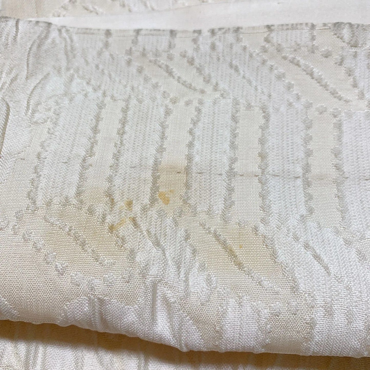 6899# Japanese Vintage Fukuro Obi Belt Kimono Fabric Silk All-over pattern　