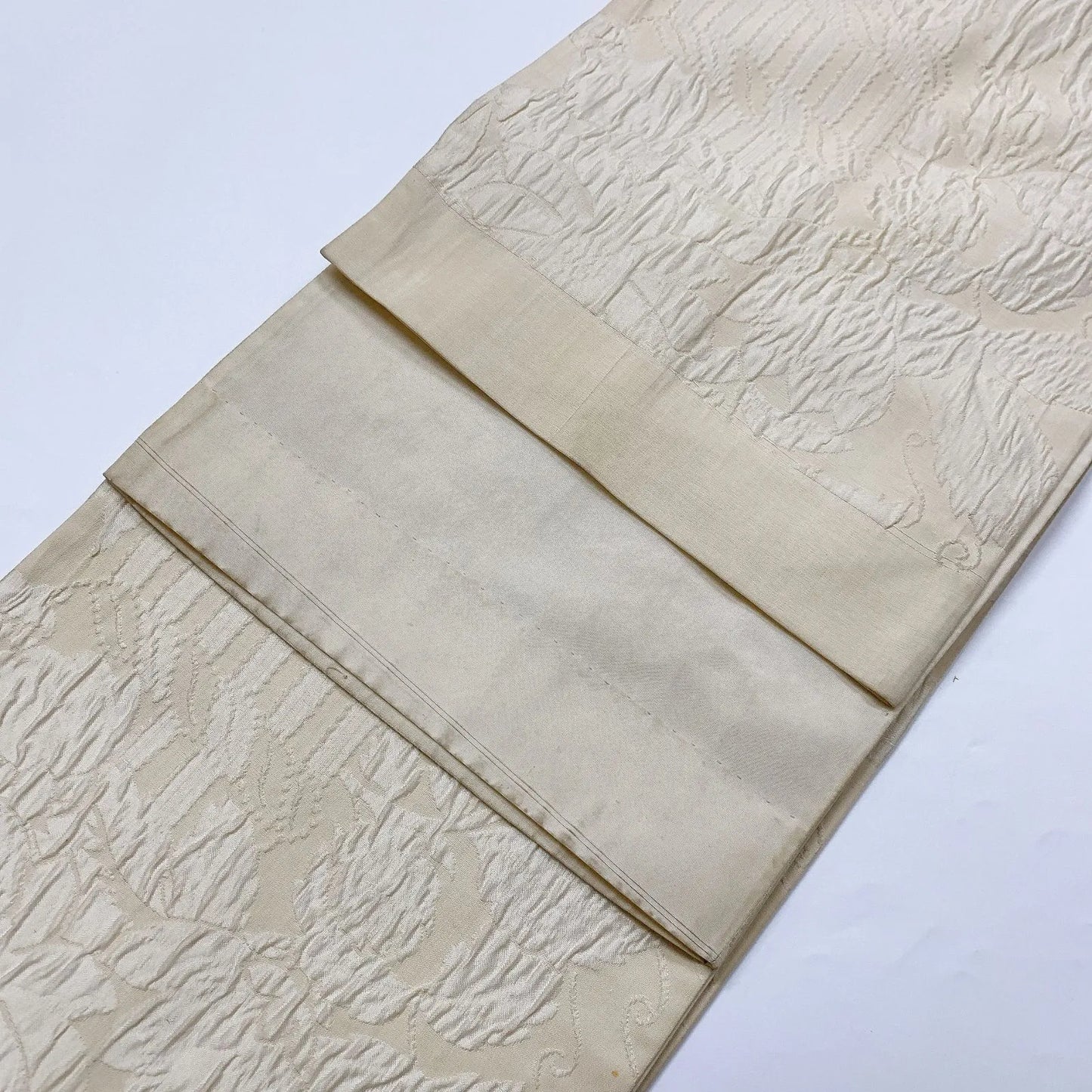 6899# Japanese Vintage Fukuro Obi Belt Kimono Fabric Silk All-over pattern　
