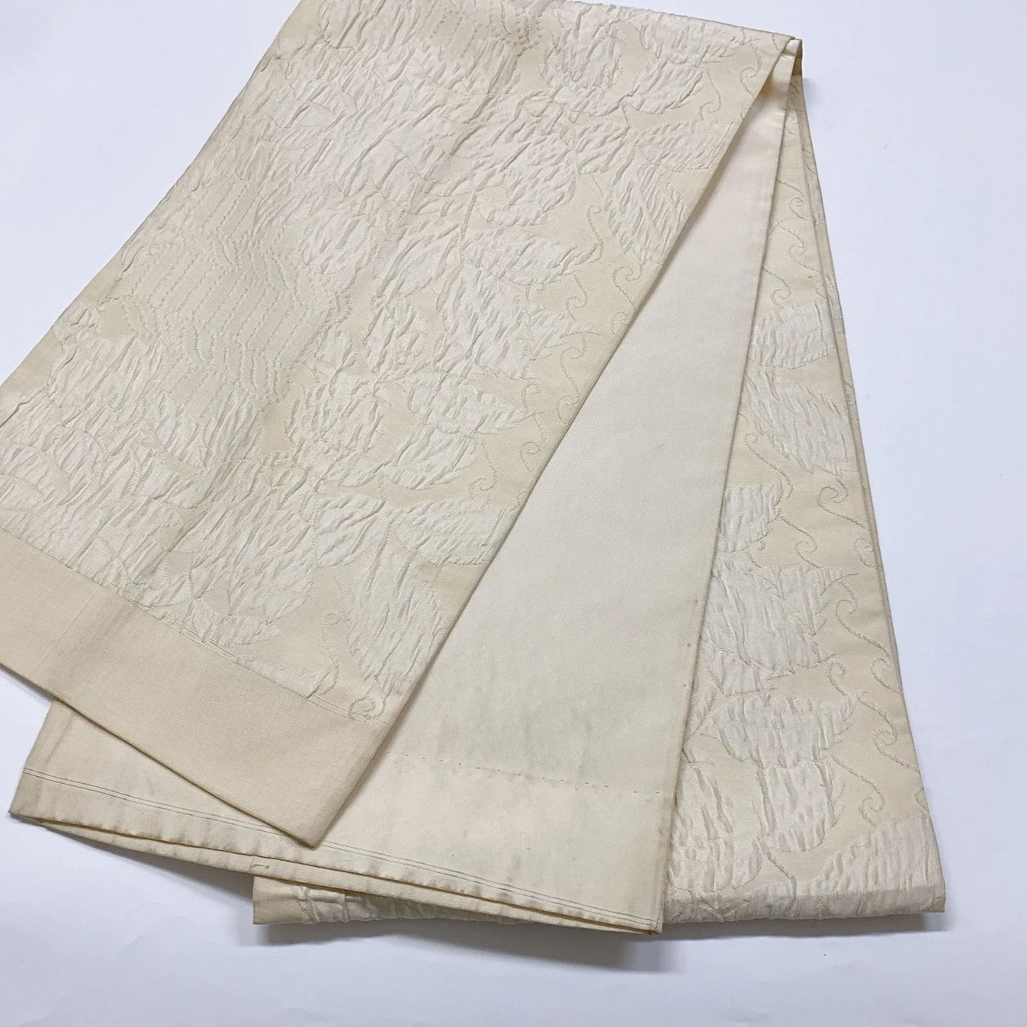 6899# Japanese Vintage Fukuro Obi Belt Kimono Fabric Silk All-over pattern　