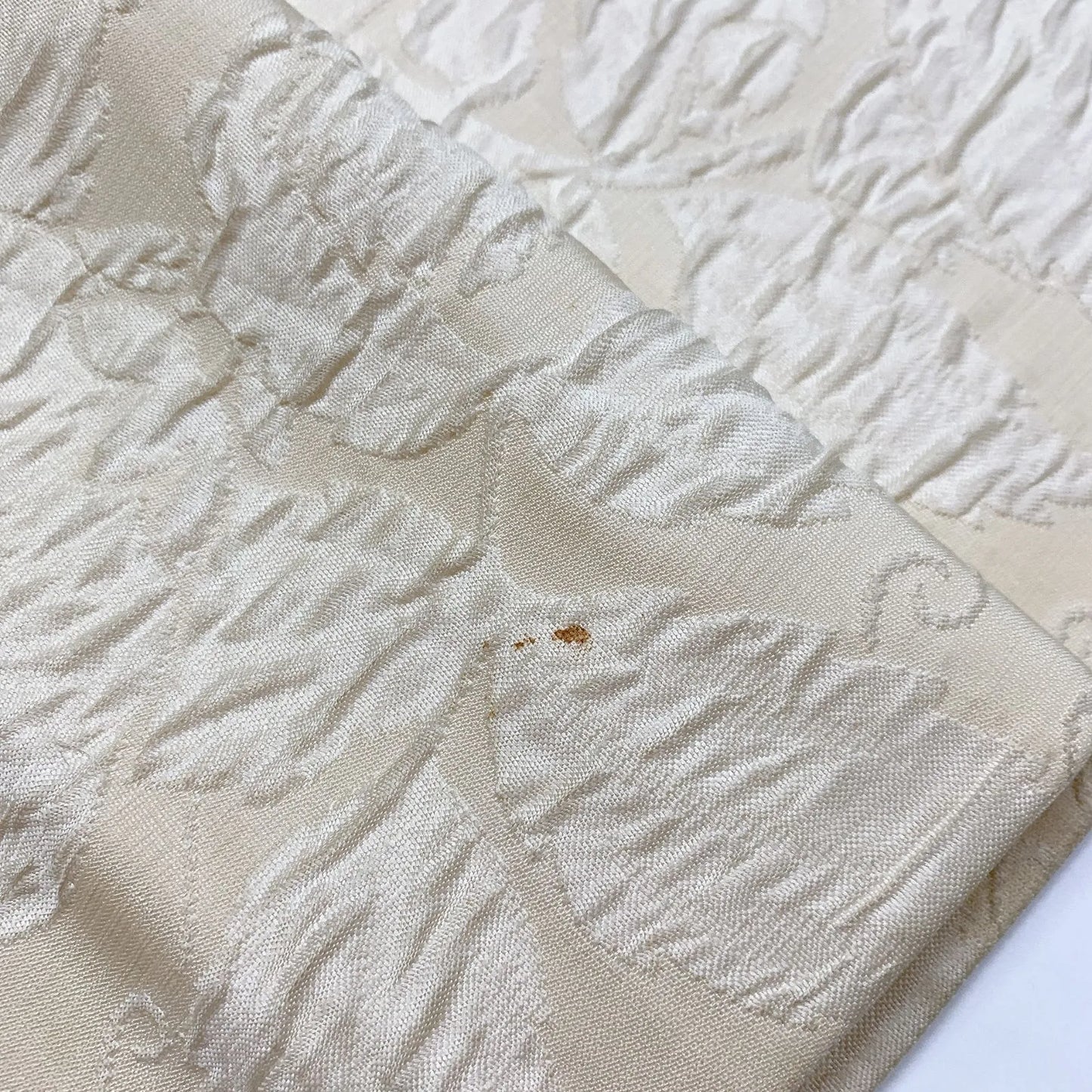 6899# Japanese Vintage Fukuro Obi Belt Kimono Fabric Silk All-over pattern　