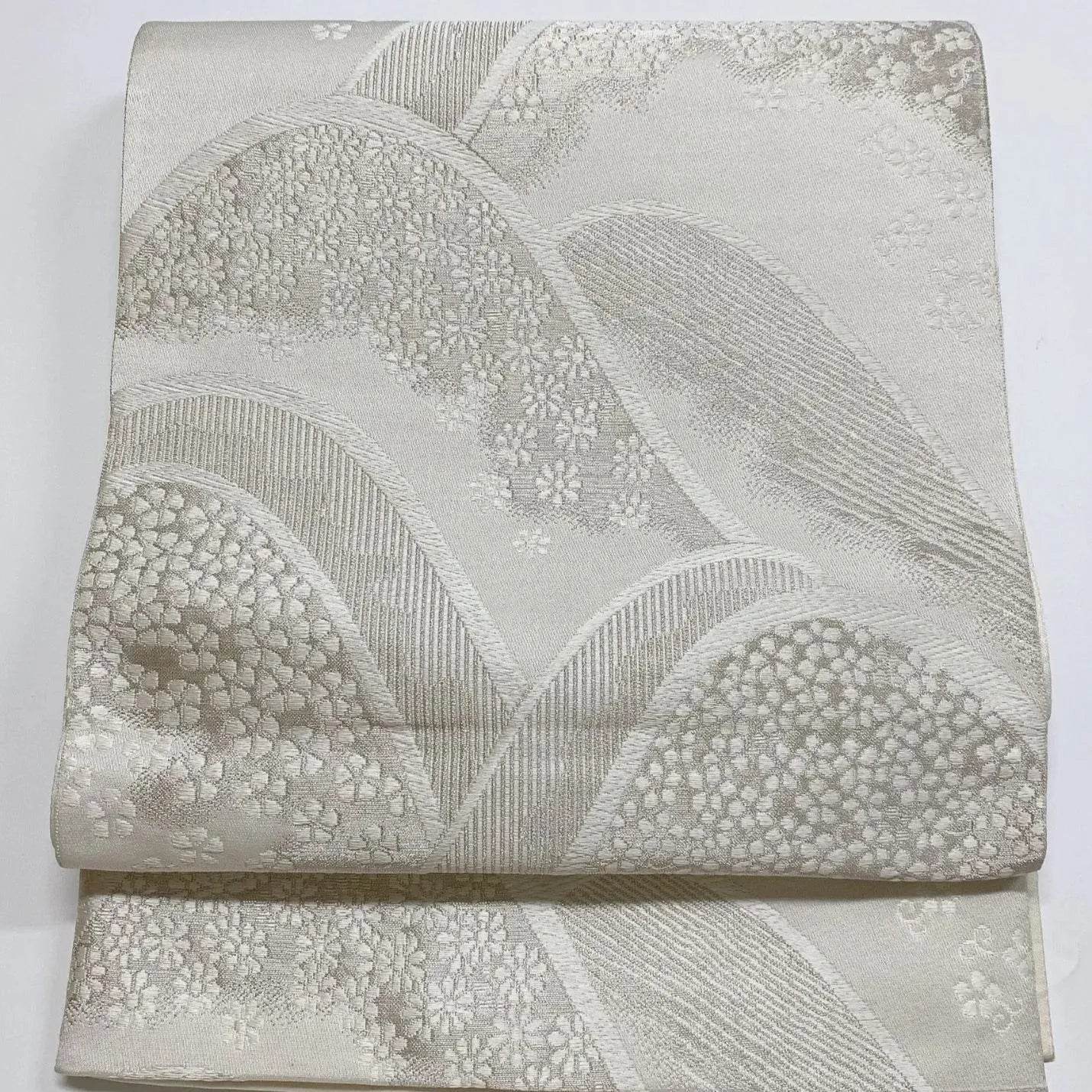 6884# Japanese Vintage Fukuro Obi Belt Kimono Fabric Silk Traditional Untailored